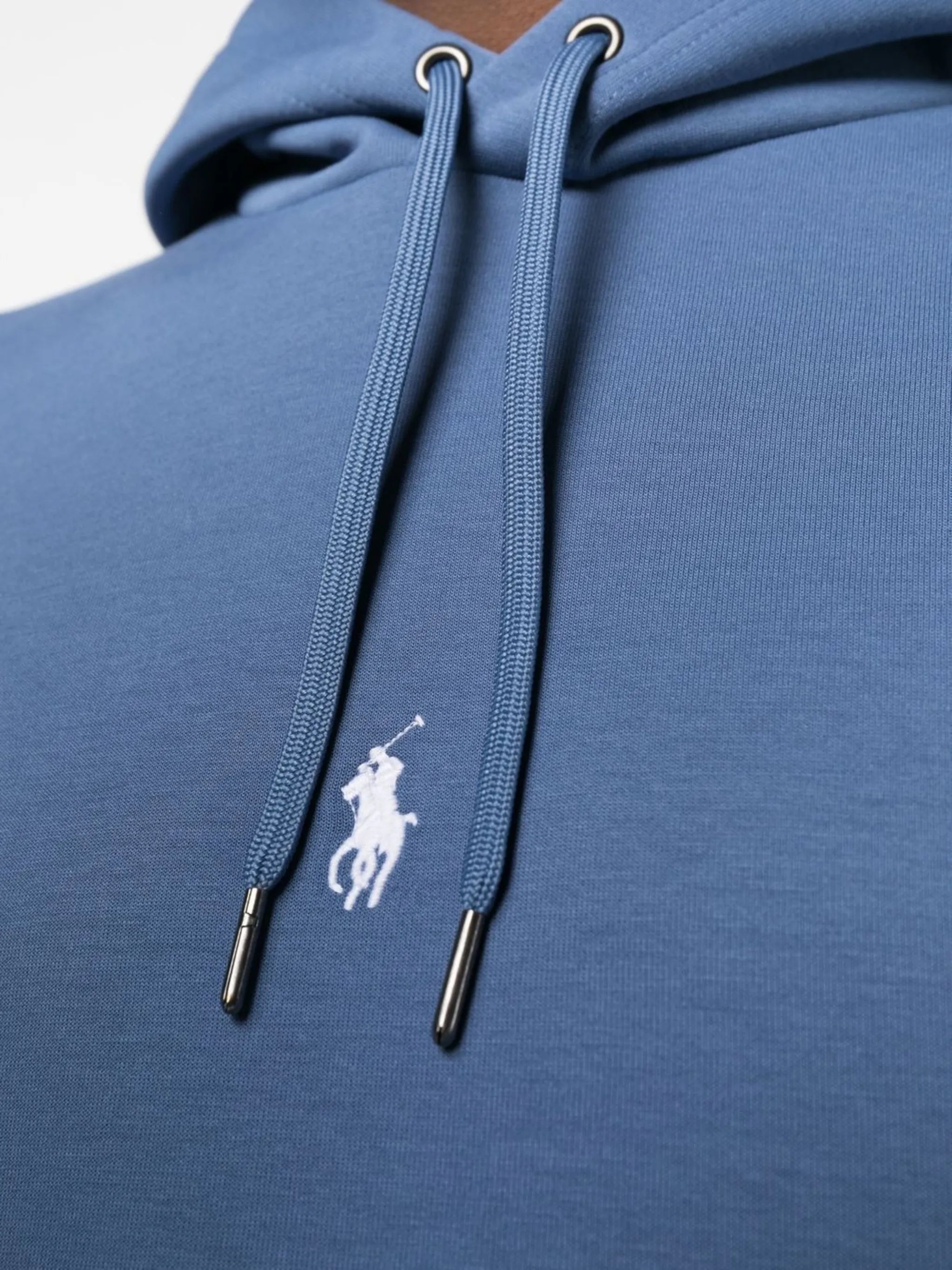 logo-embroidered cotton hoodie