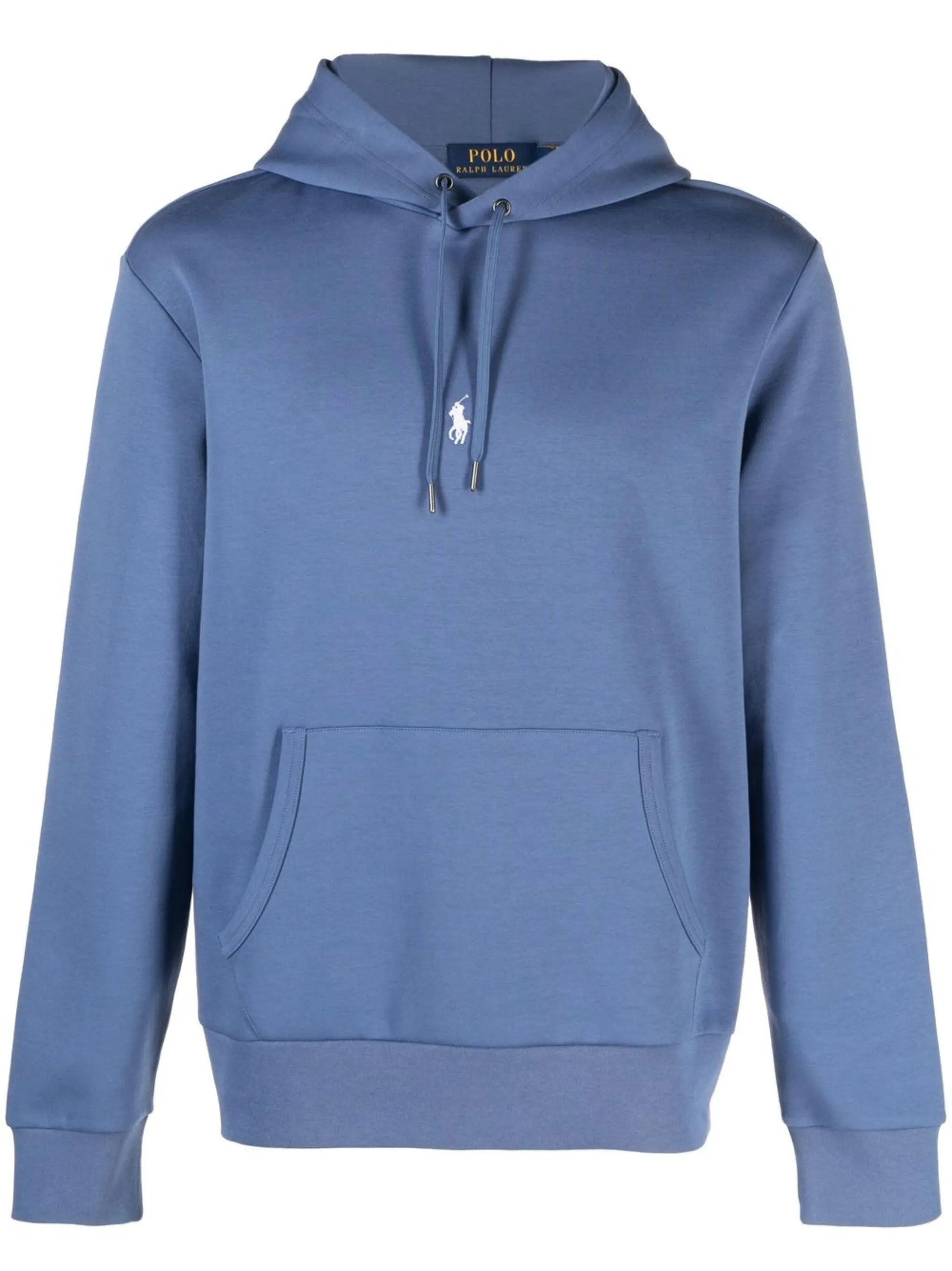 logo-embroidered cotton hoodie