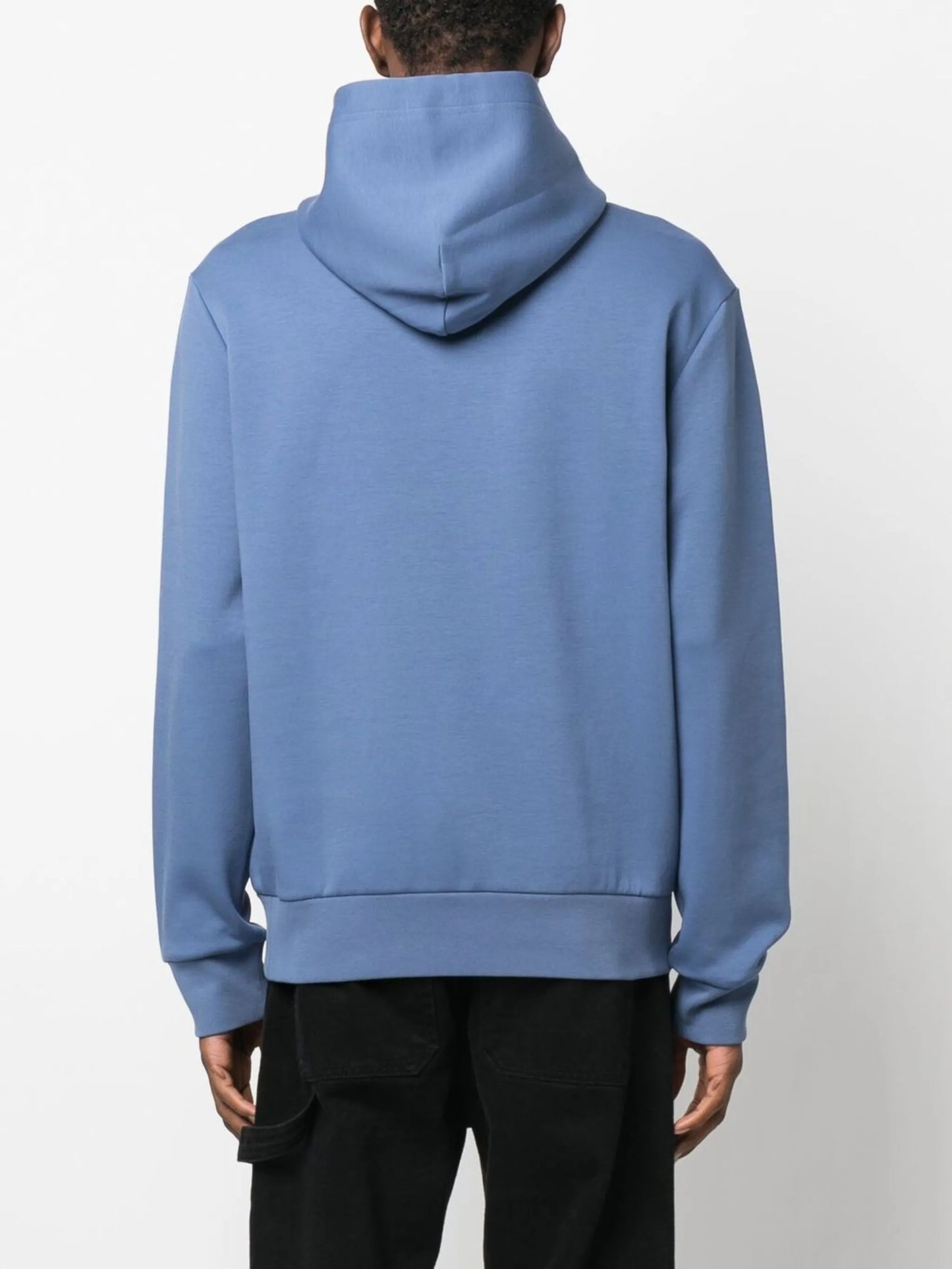 logo-embroidered cotton hoodie