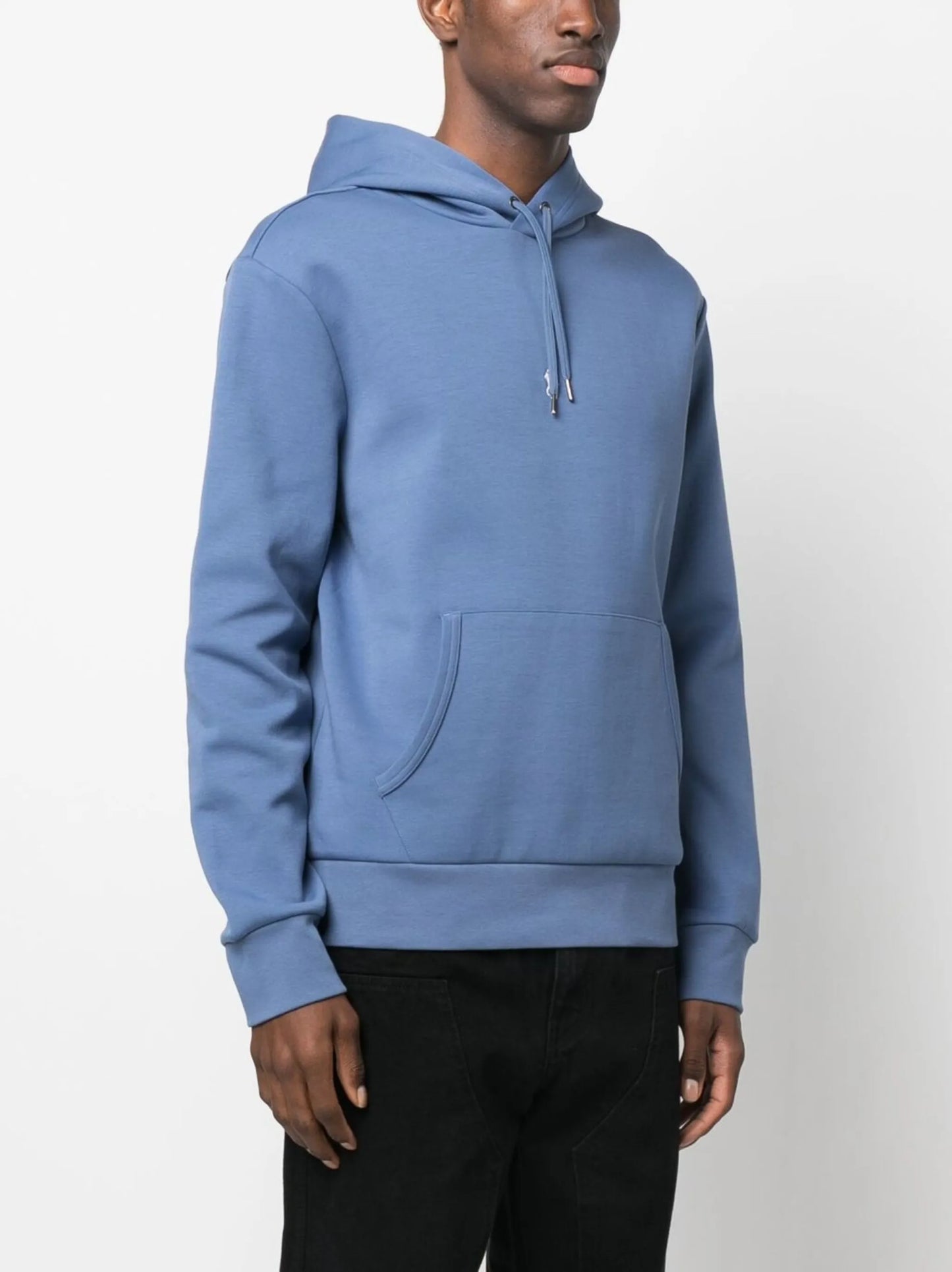logo-embroidered cotton hoodie