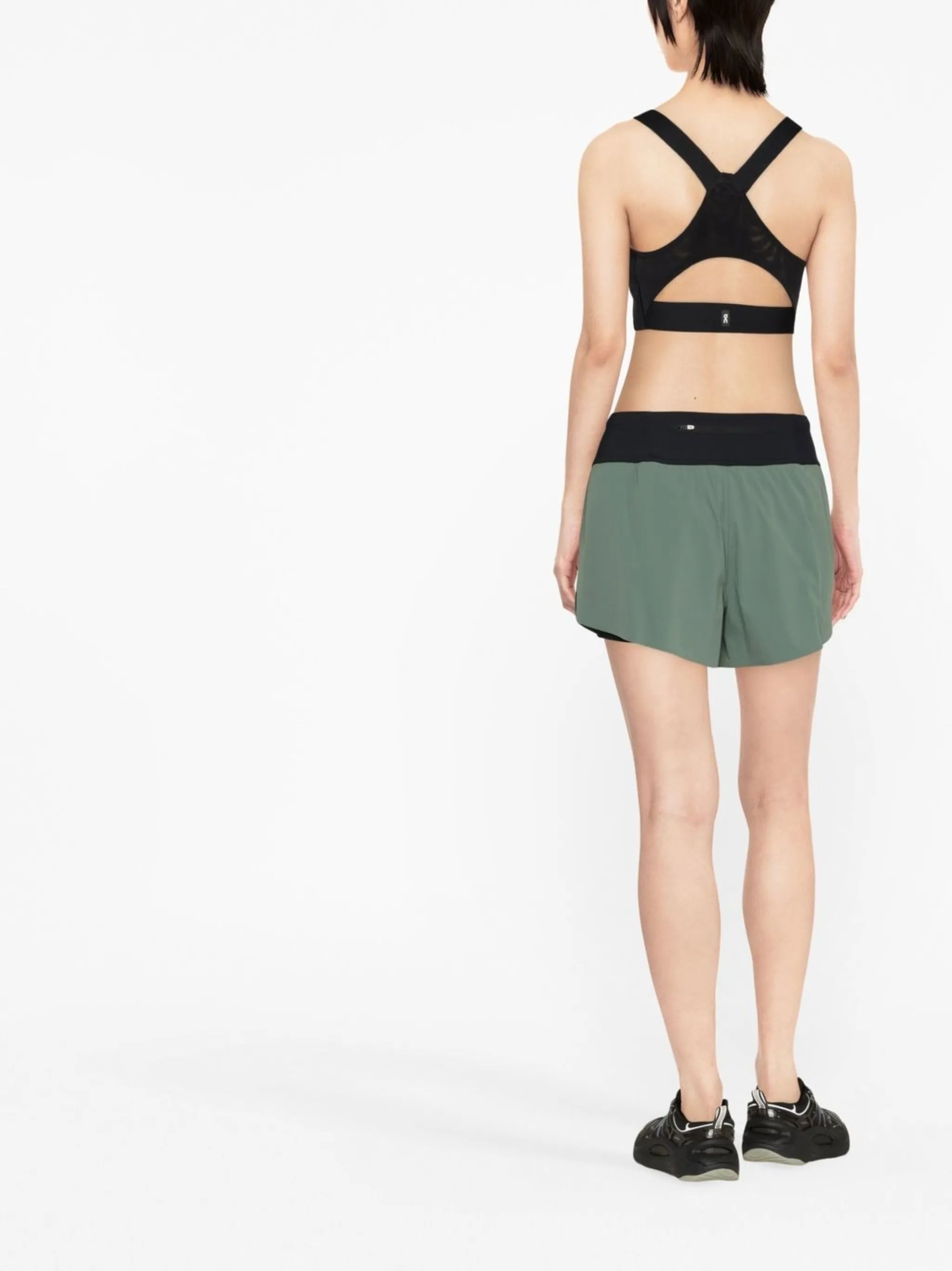 logo-patch sports bra