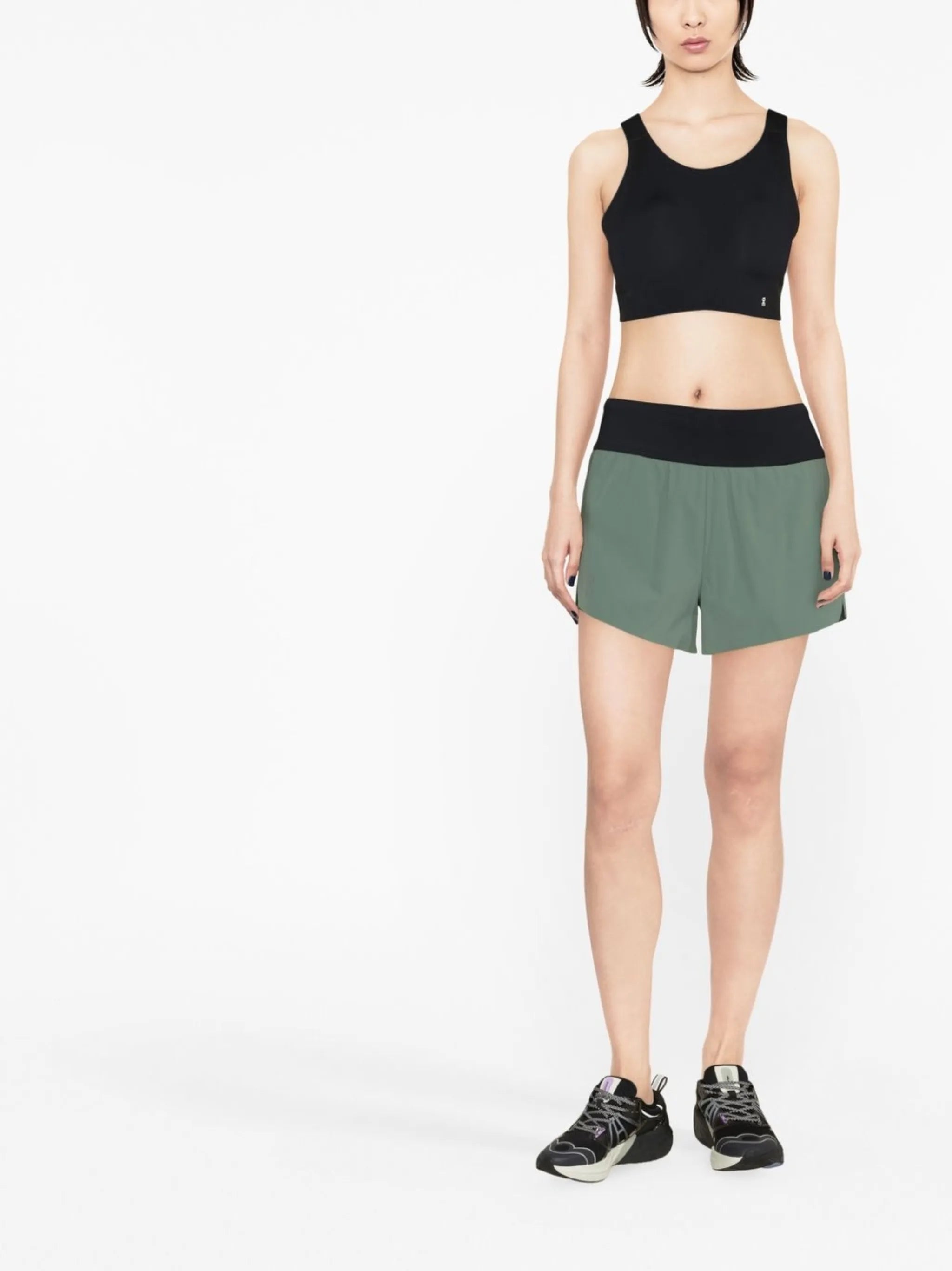 logo-patch sports bra