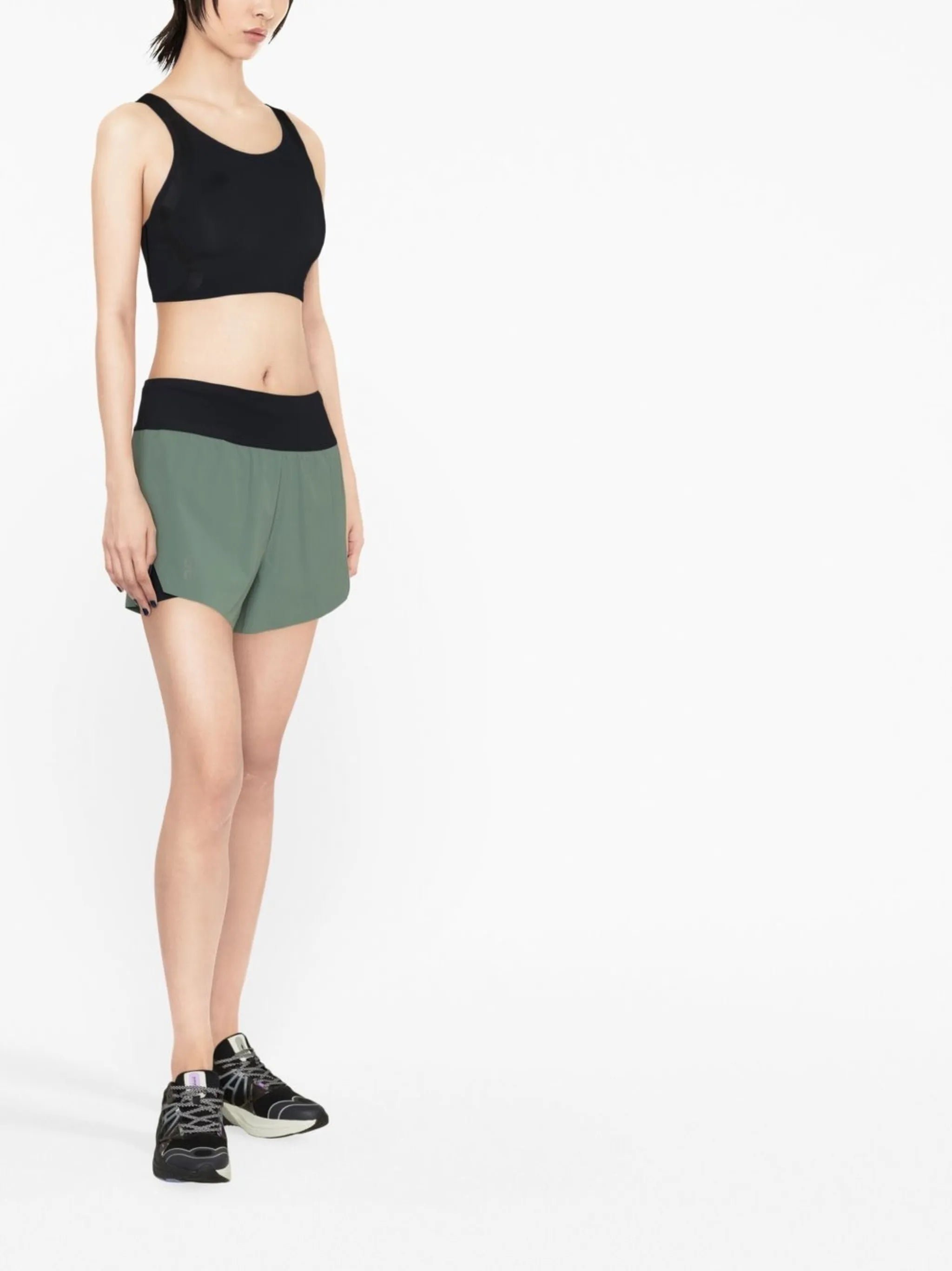 logo-patch sports bra