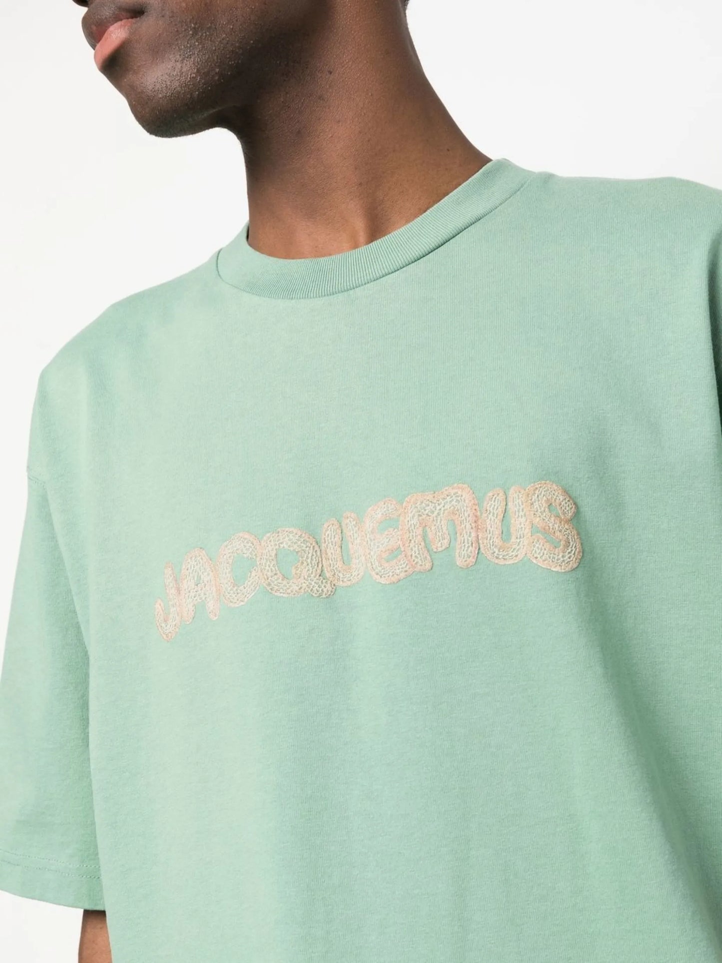 Raphia embroidered logo T-shirt