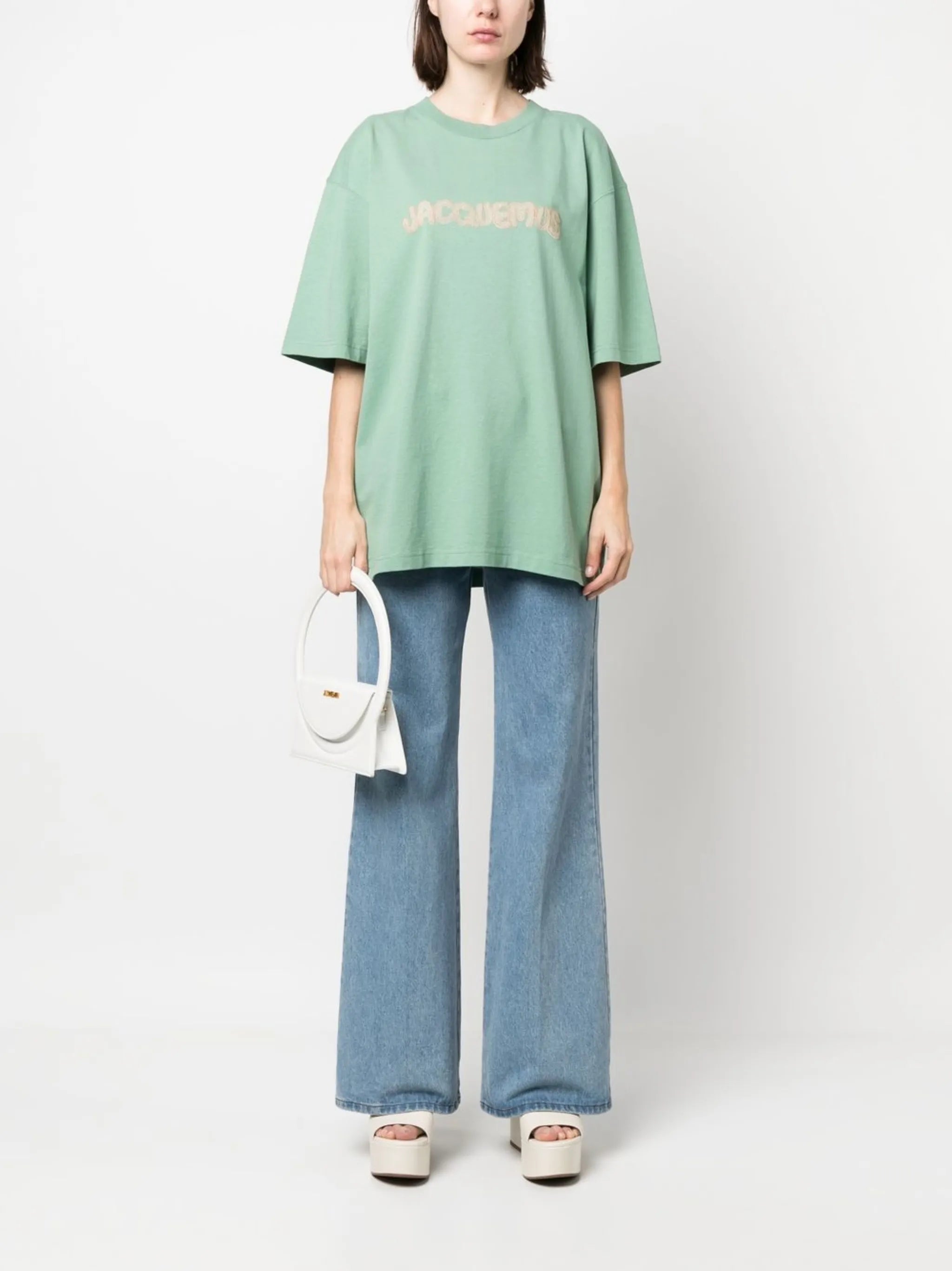 Raphia embroidered logo T-shirt