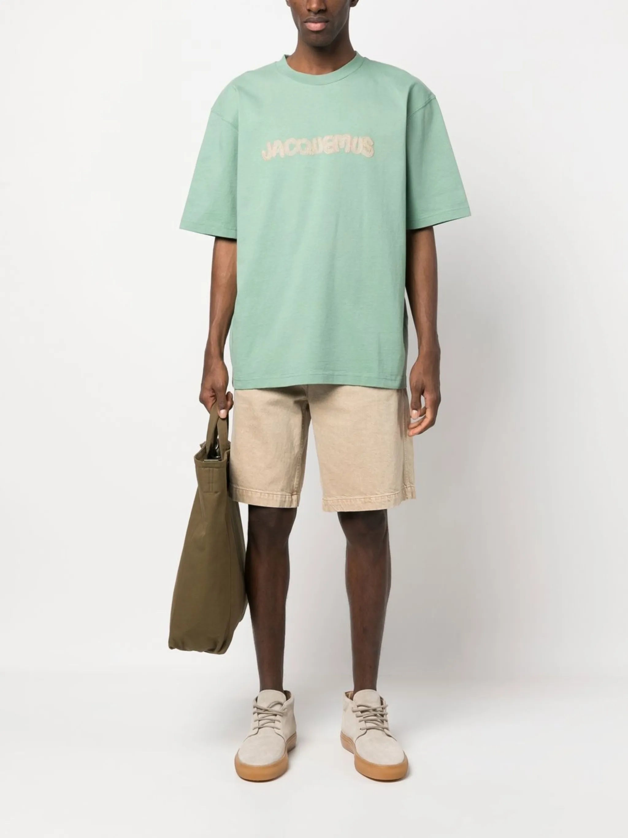 Raphia embroidered logo T-shirt