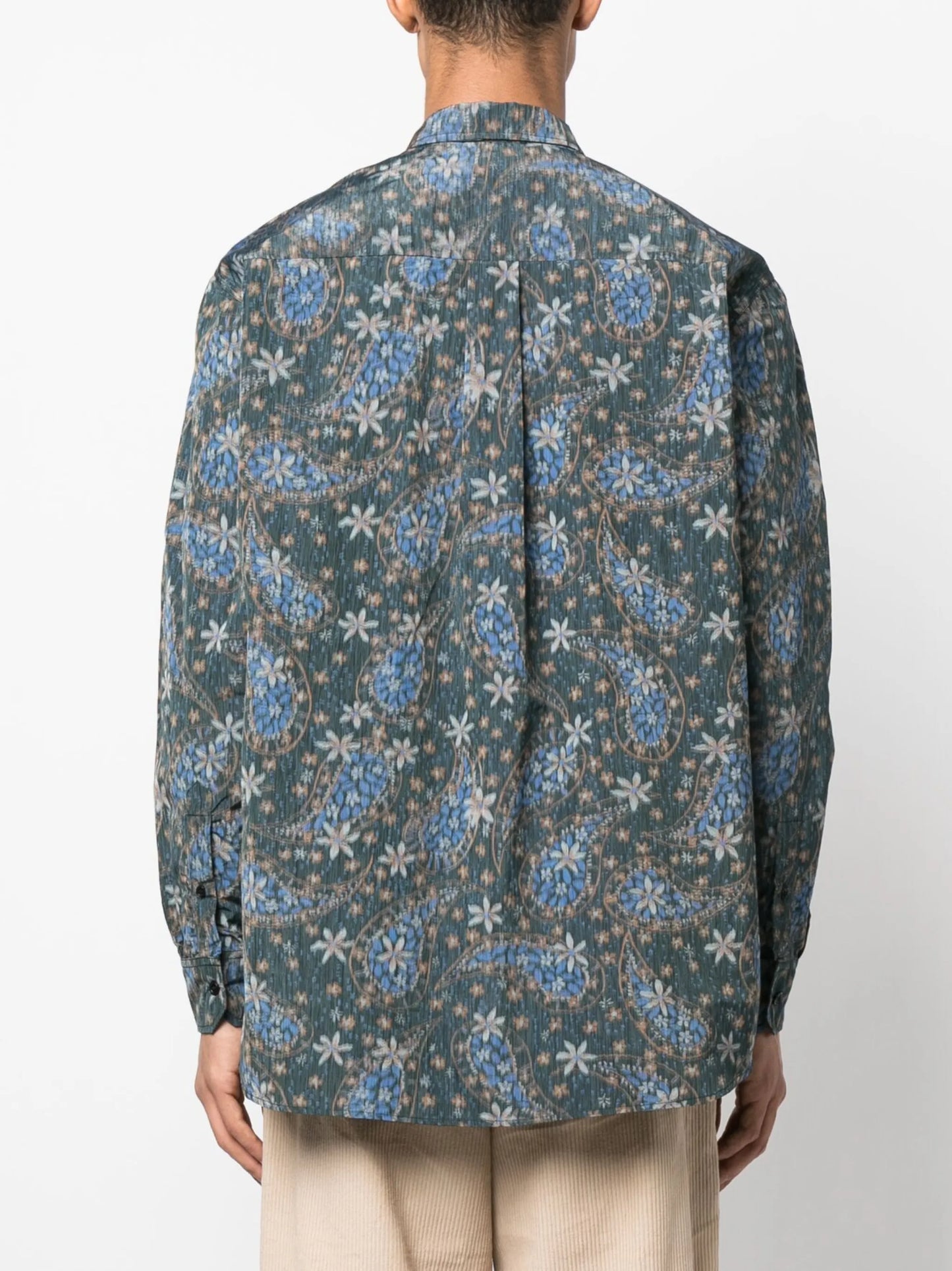 Damon paisley-jacquard shirt