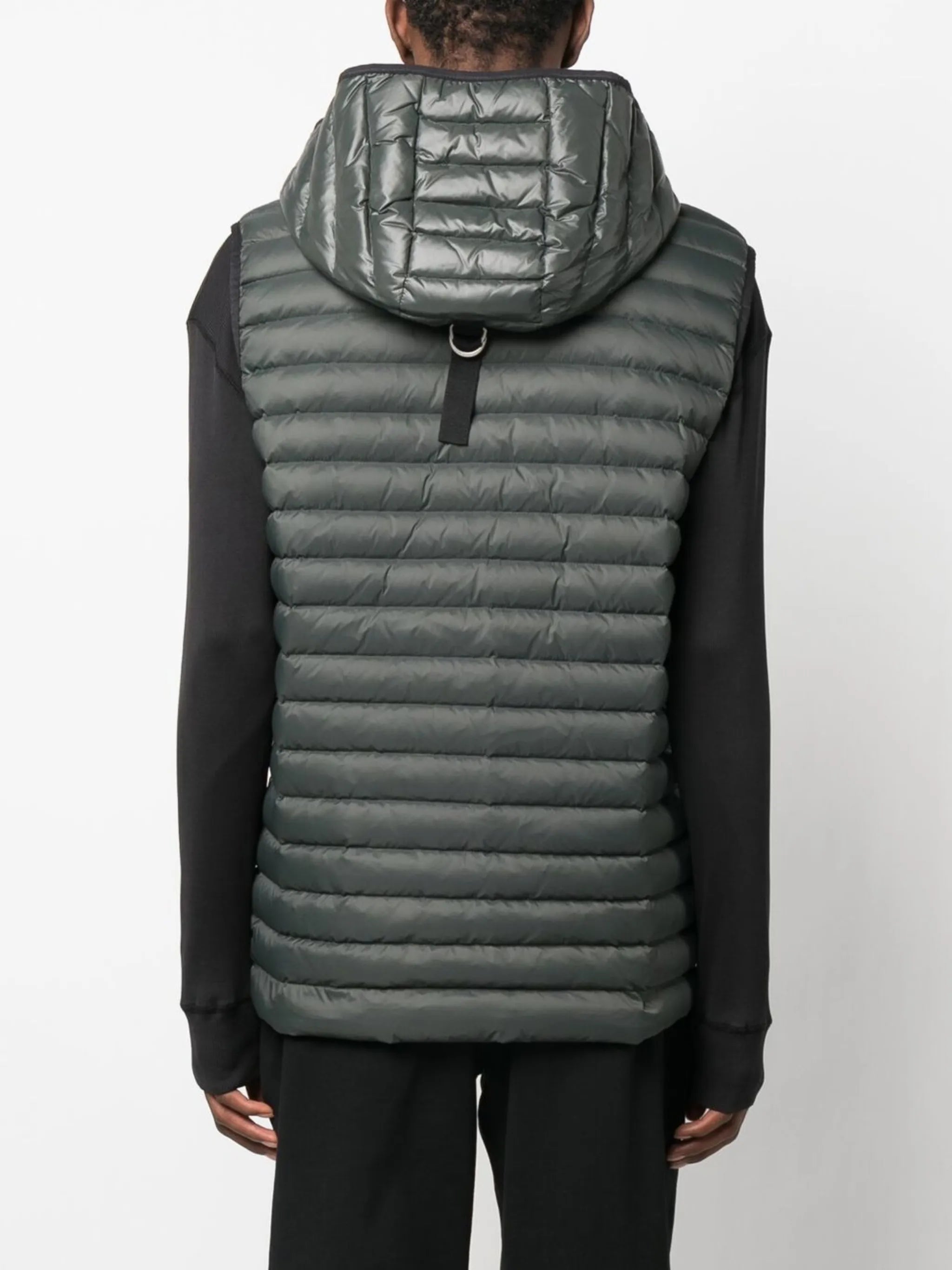 zip-up hooded gillet