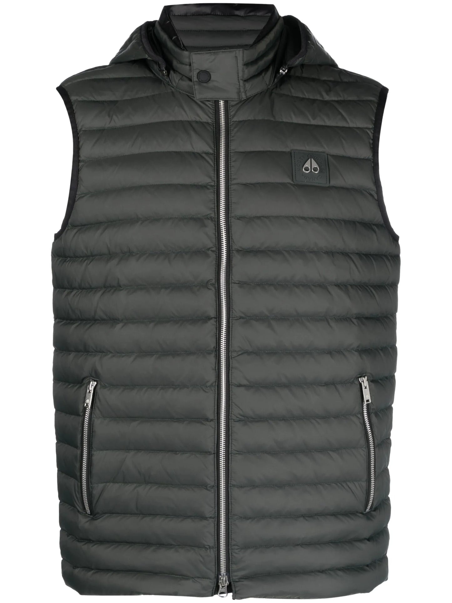 zip-up hooded gillet