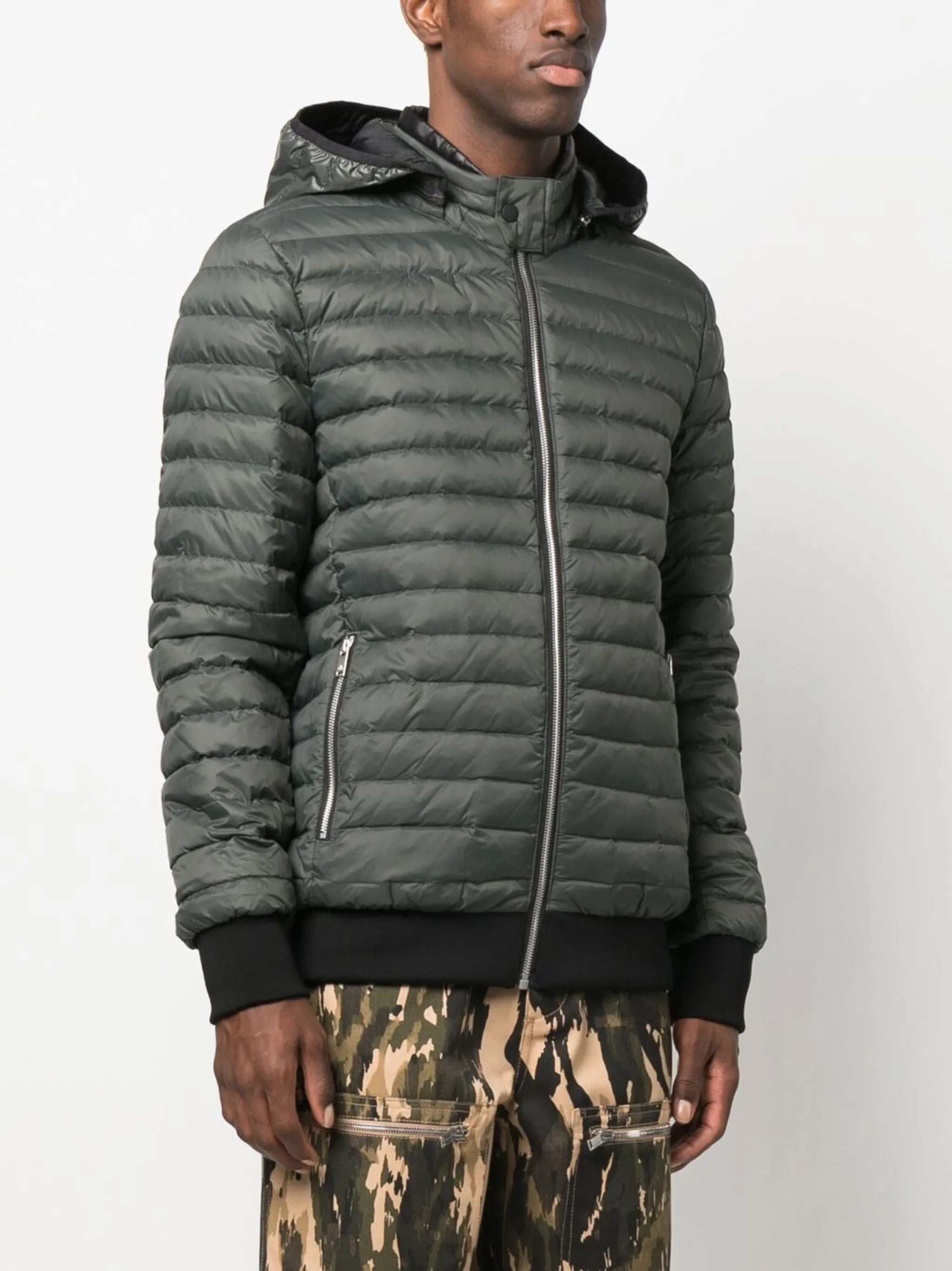Air-Down hooded jacket