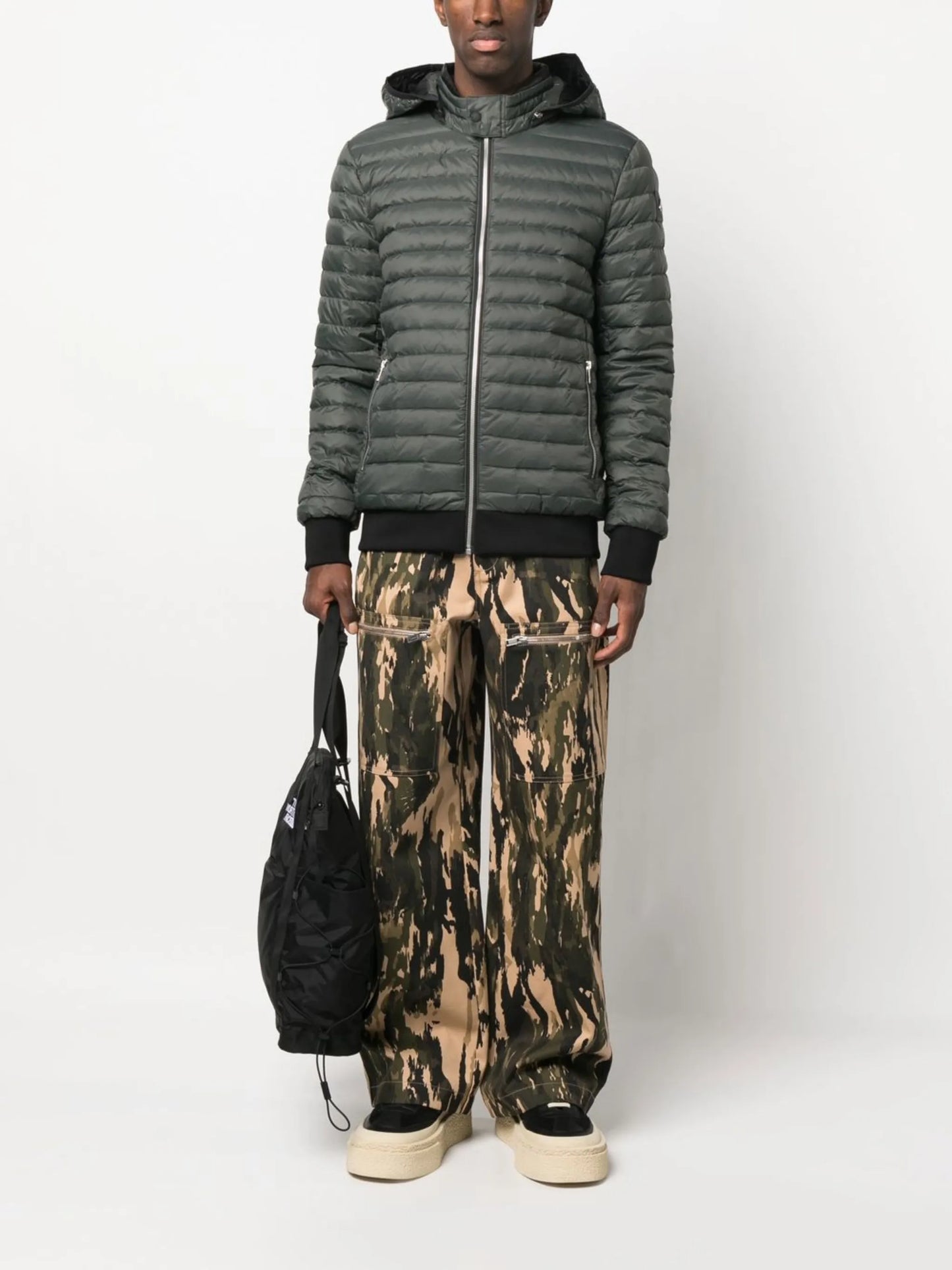 Air-Down hooded jacket