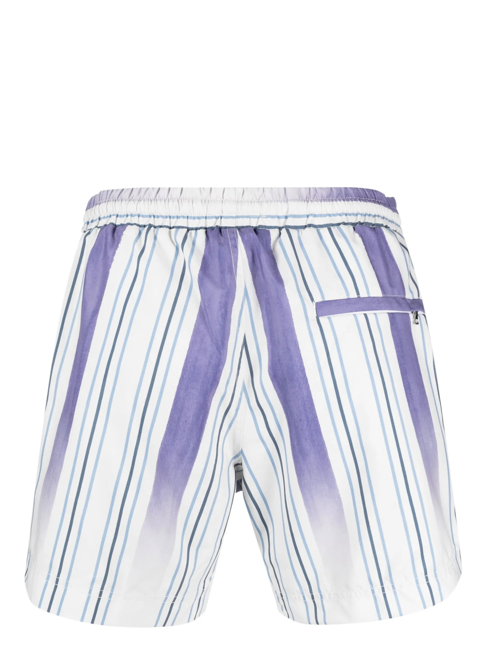 stripe-print swim shorts