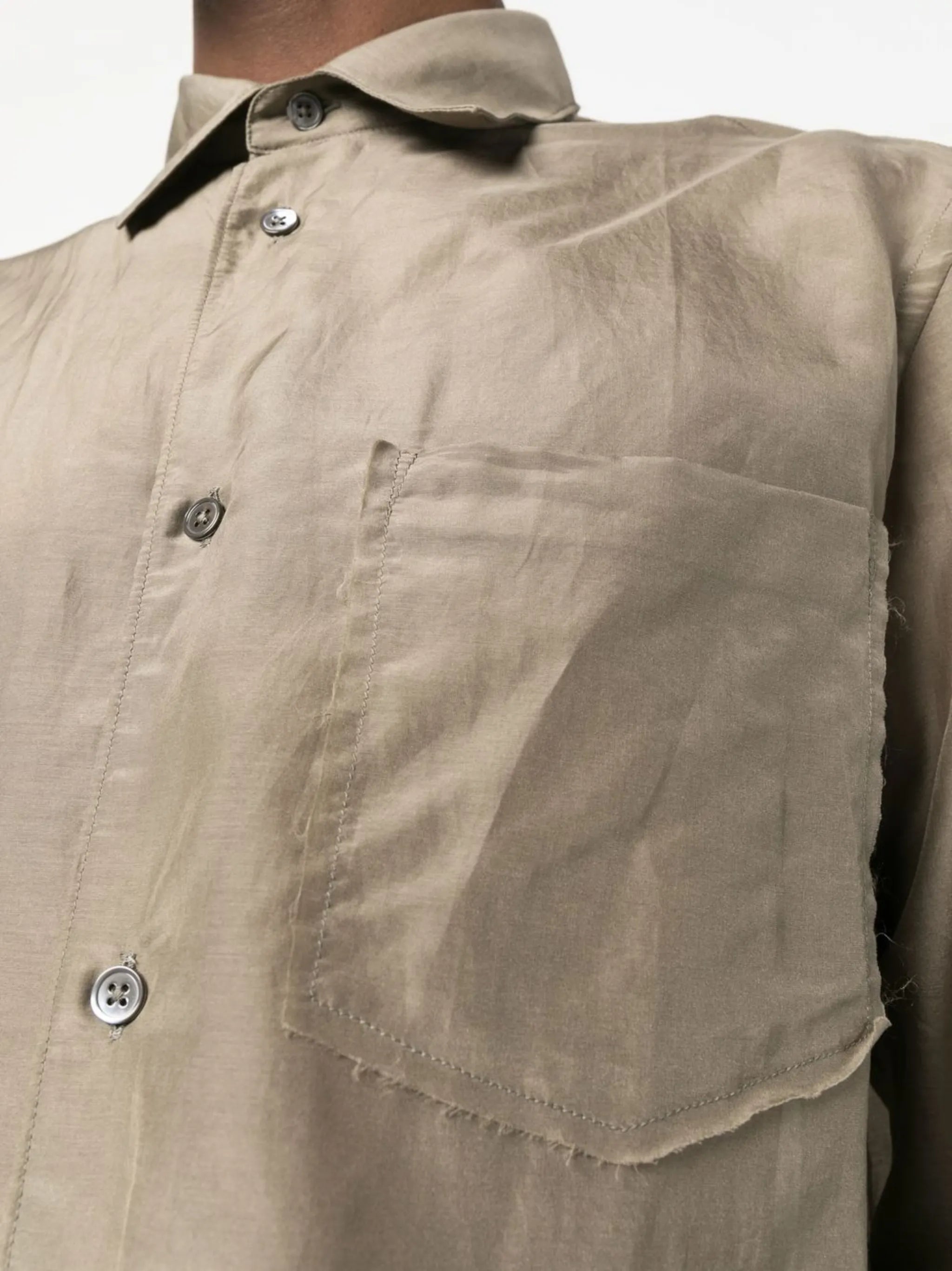 long-sleeve chest-pocket shirt