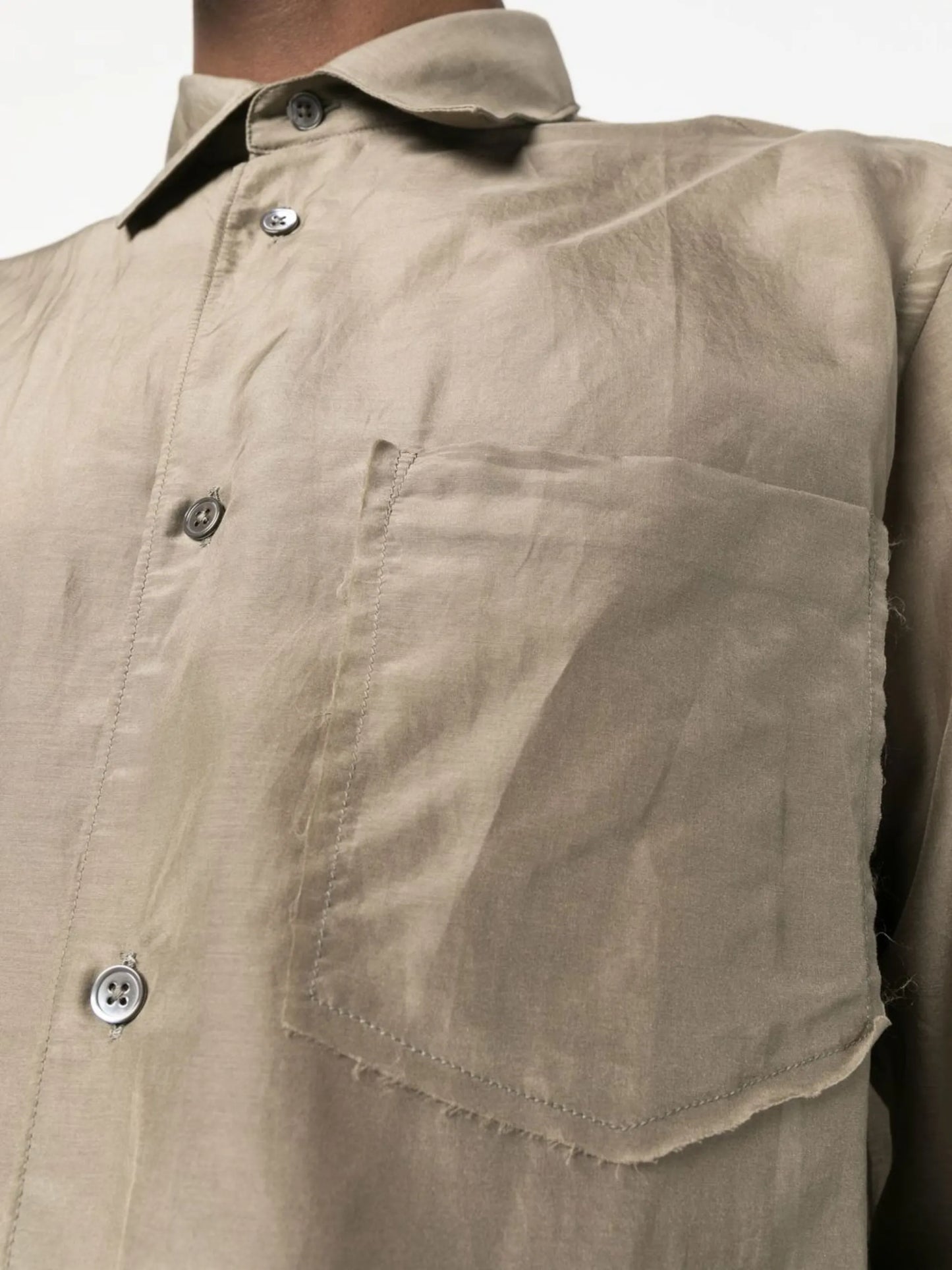 long-sleeve chest-pocket shirt