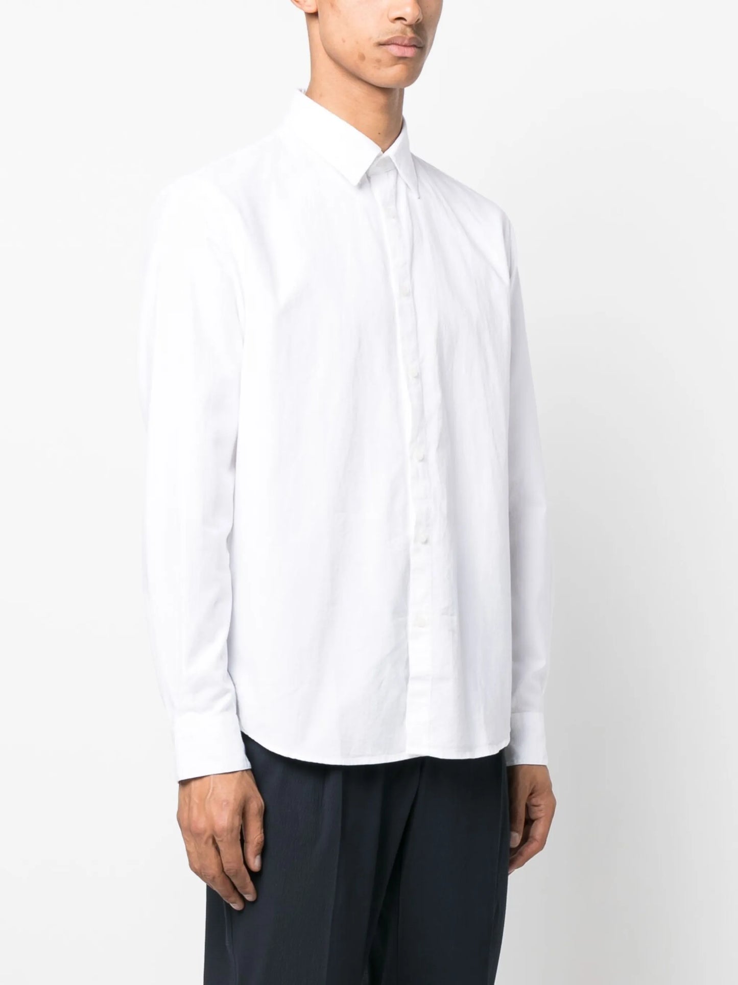 long-sleeve cotton shirt