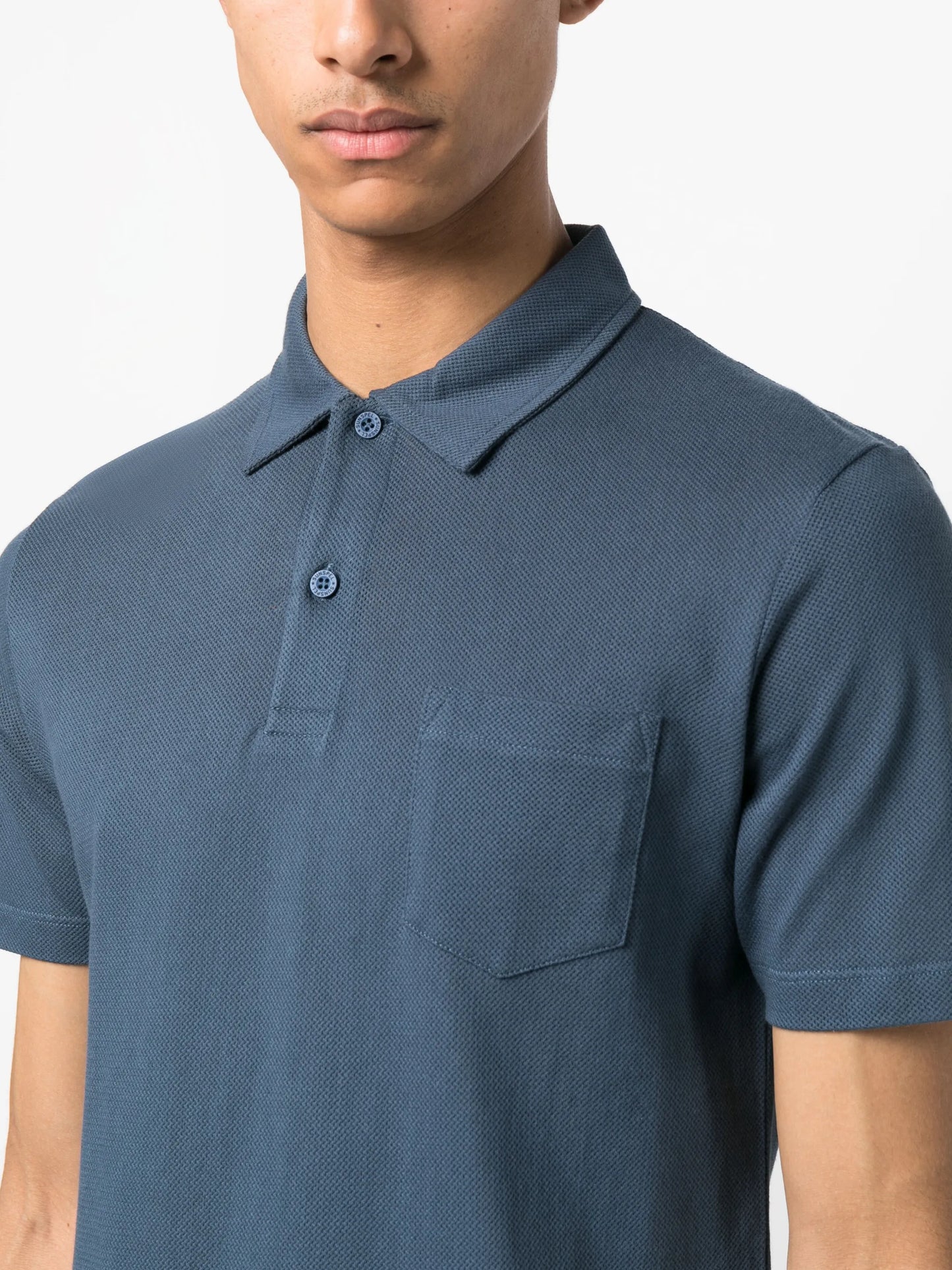 short-sleeve cotton polo shirt