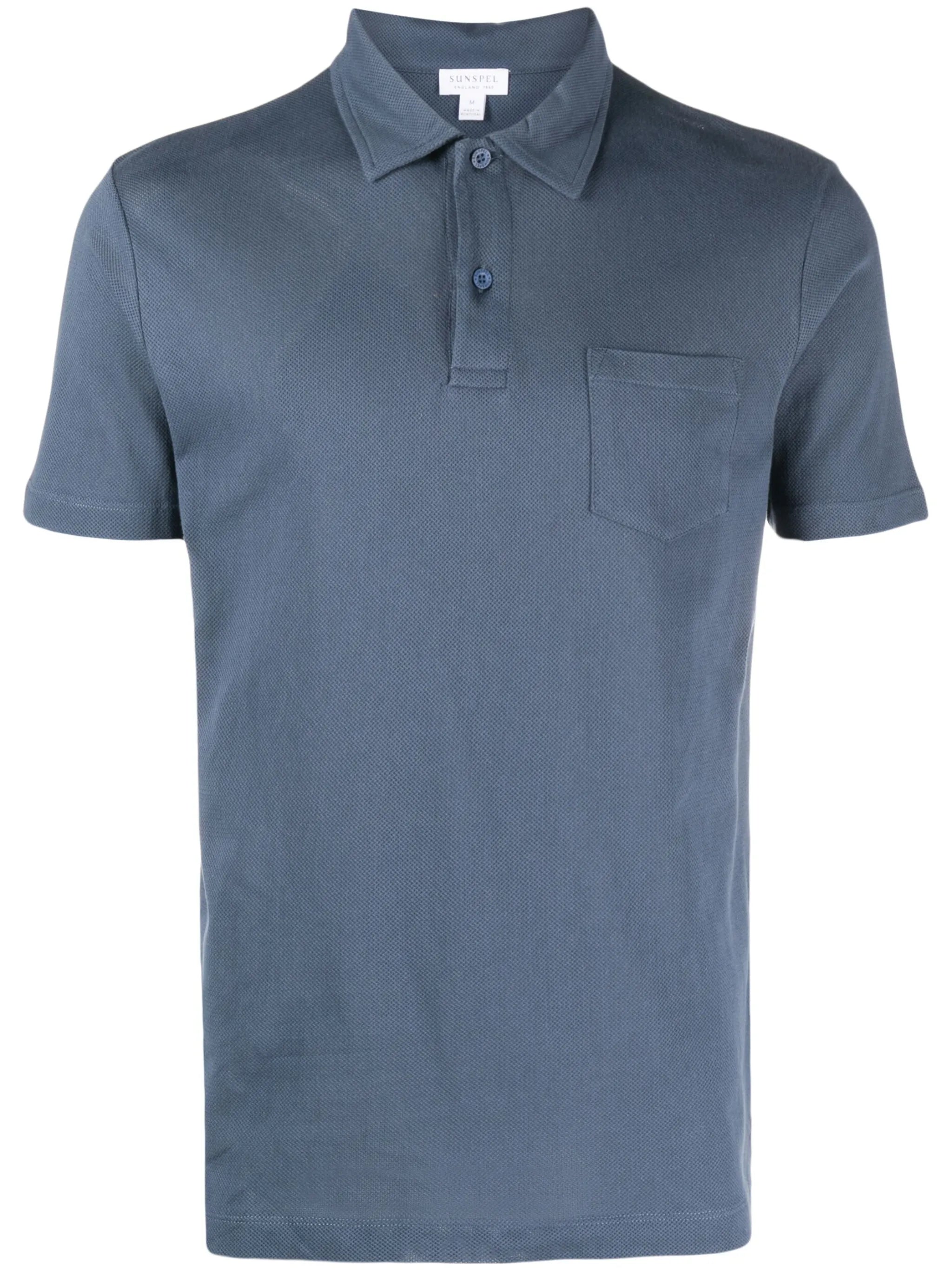 short-sleeve cotton polo shirt