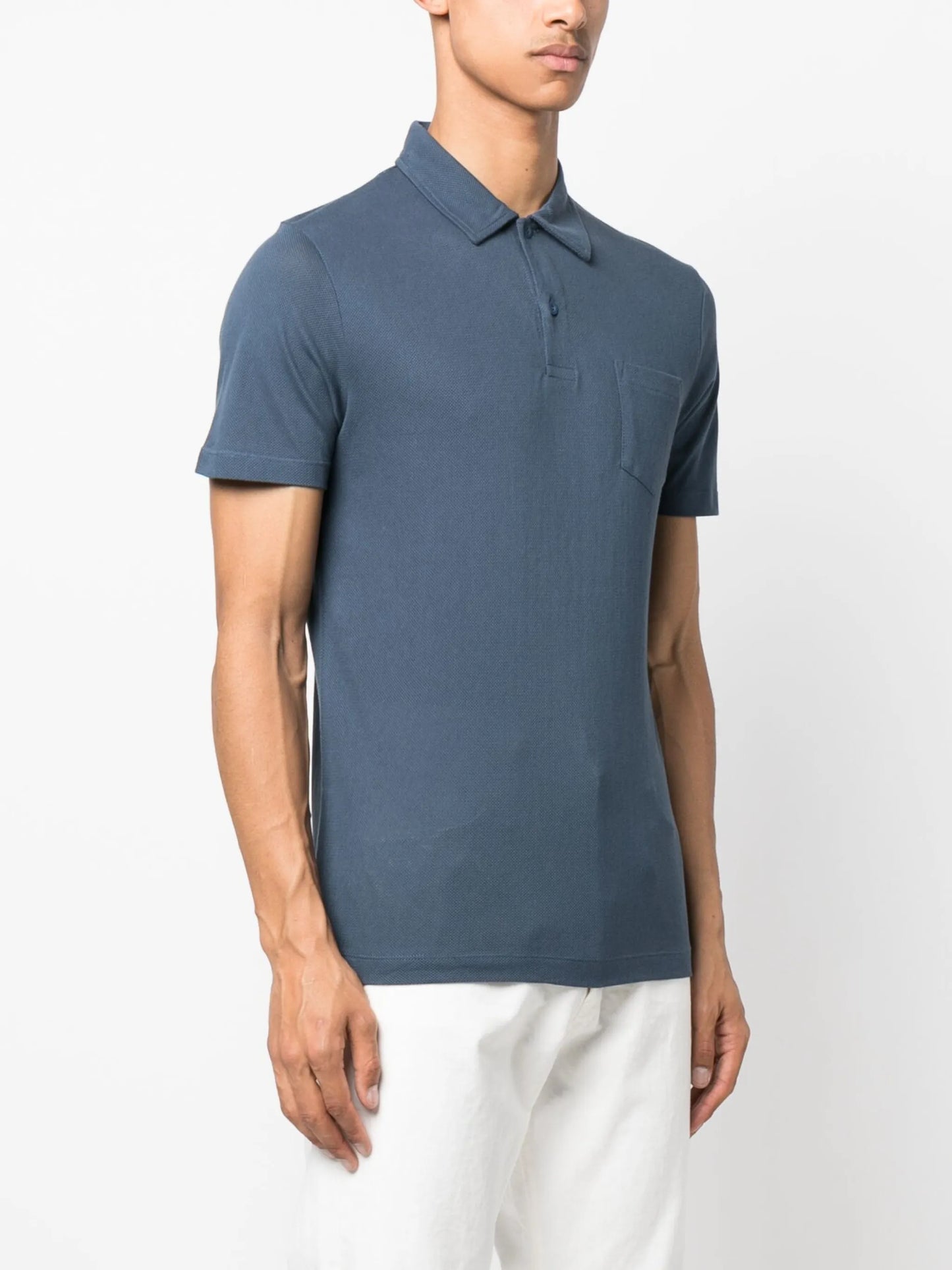 short-sleeve cotton polo shirt