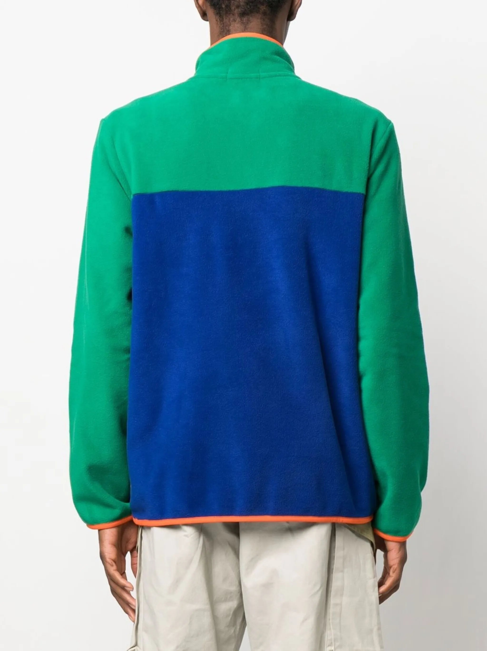 colour-block fleece sweatshirt