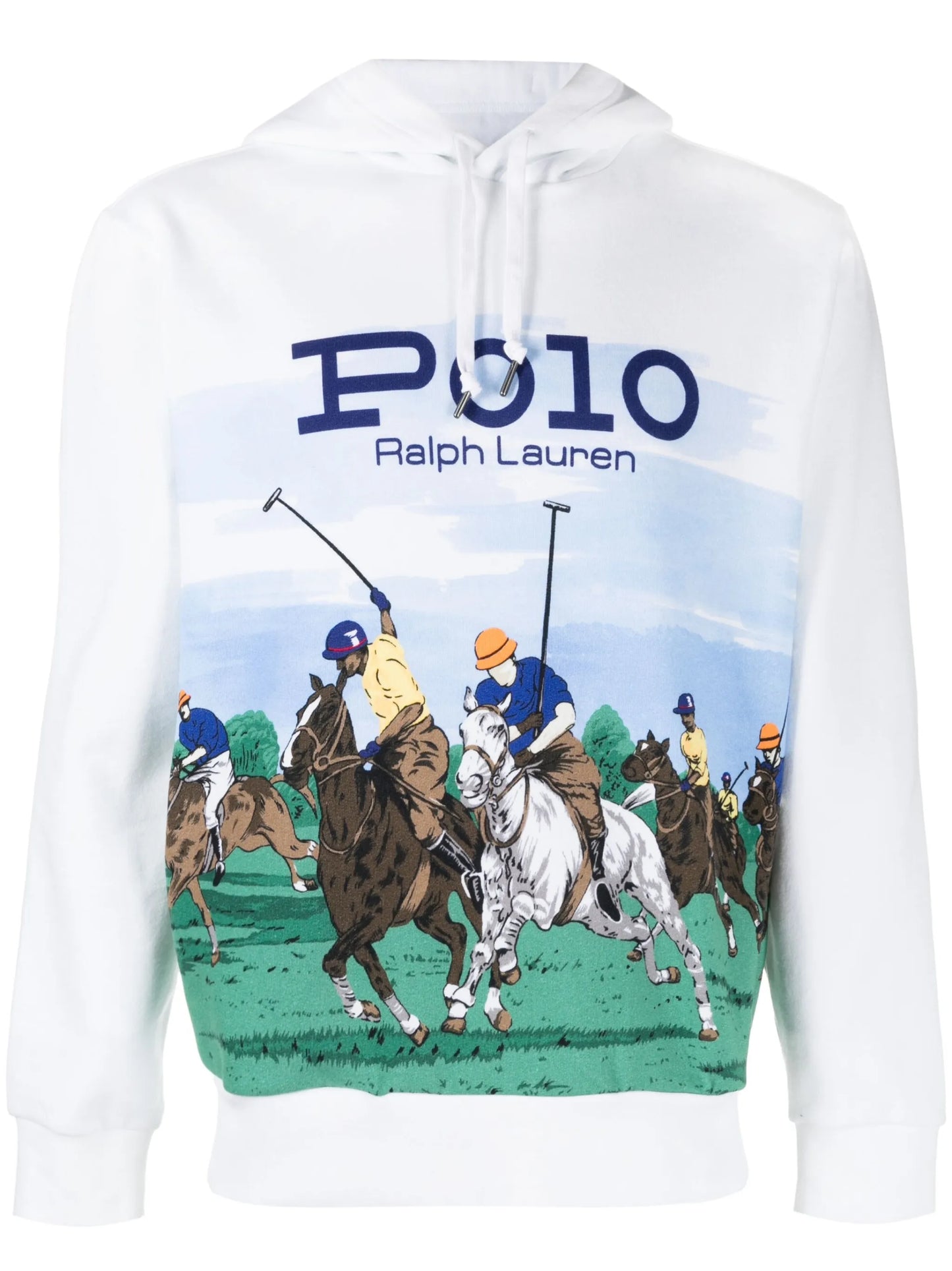 graphic-print cotton hoodie