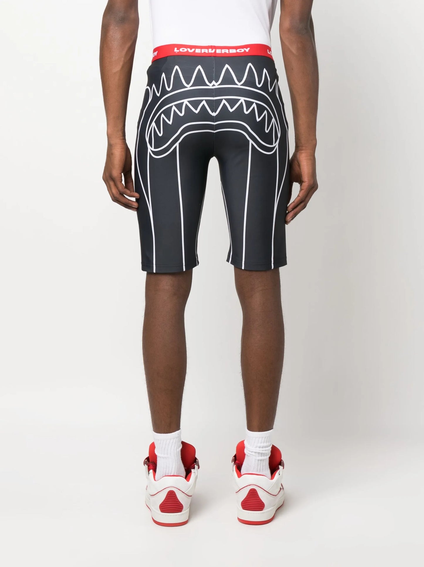 graphic-print shorts