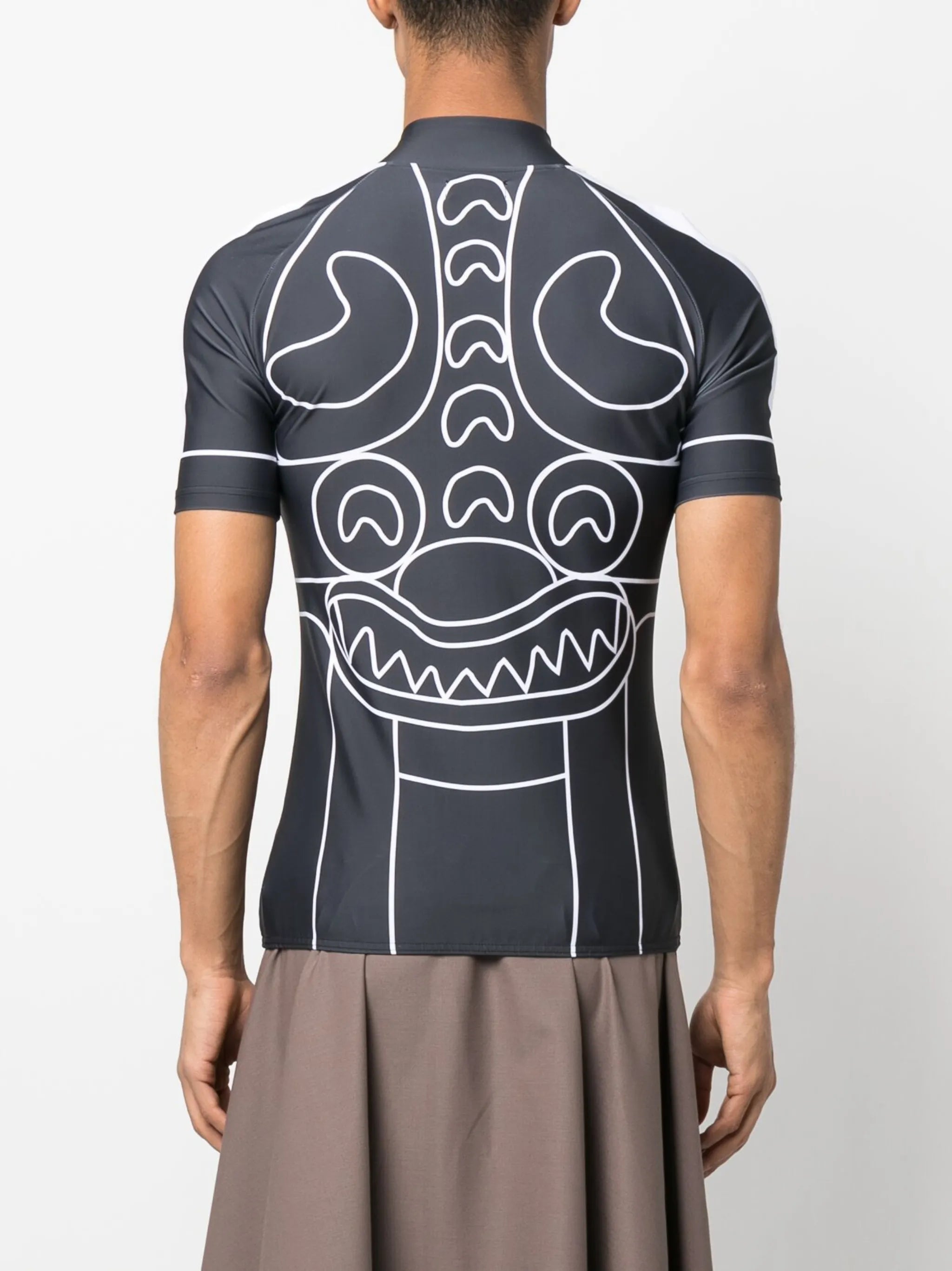 graphic-print cycling T-shirt