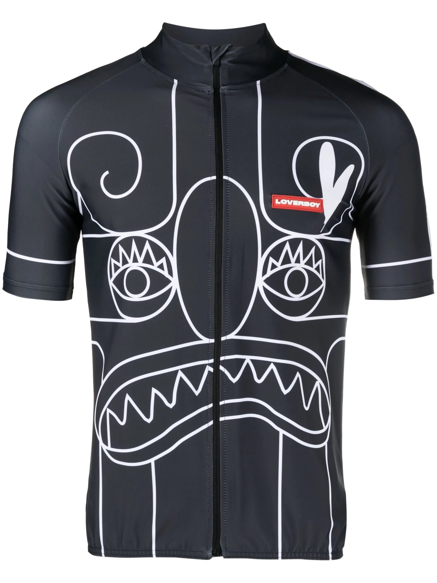 graphic-print cycling T-shirt