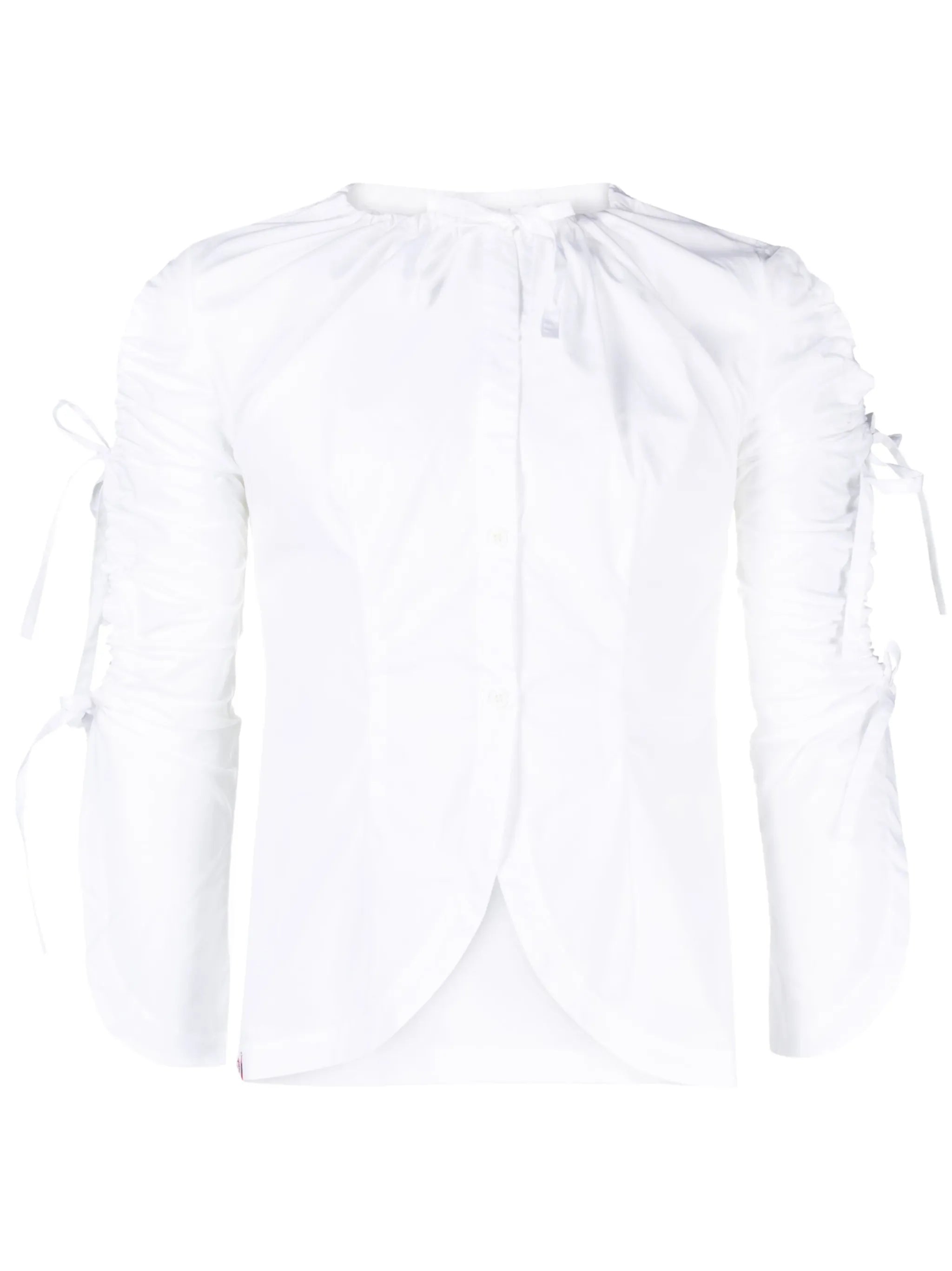 tie-sleeve blouse