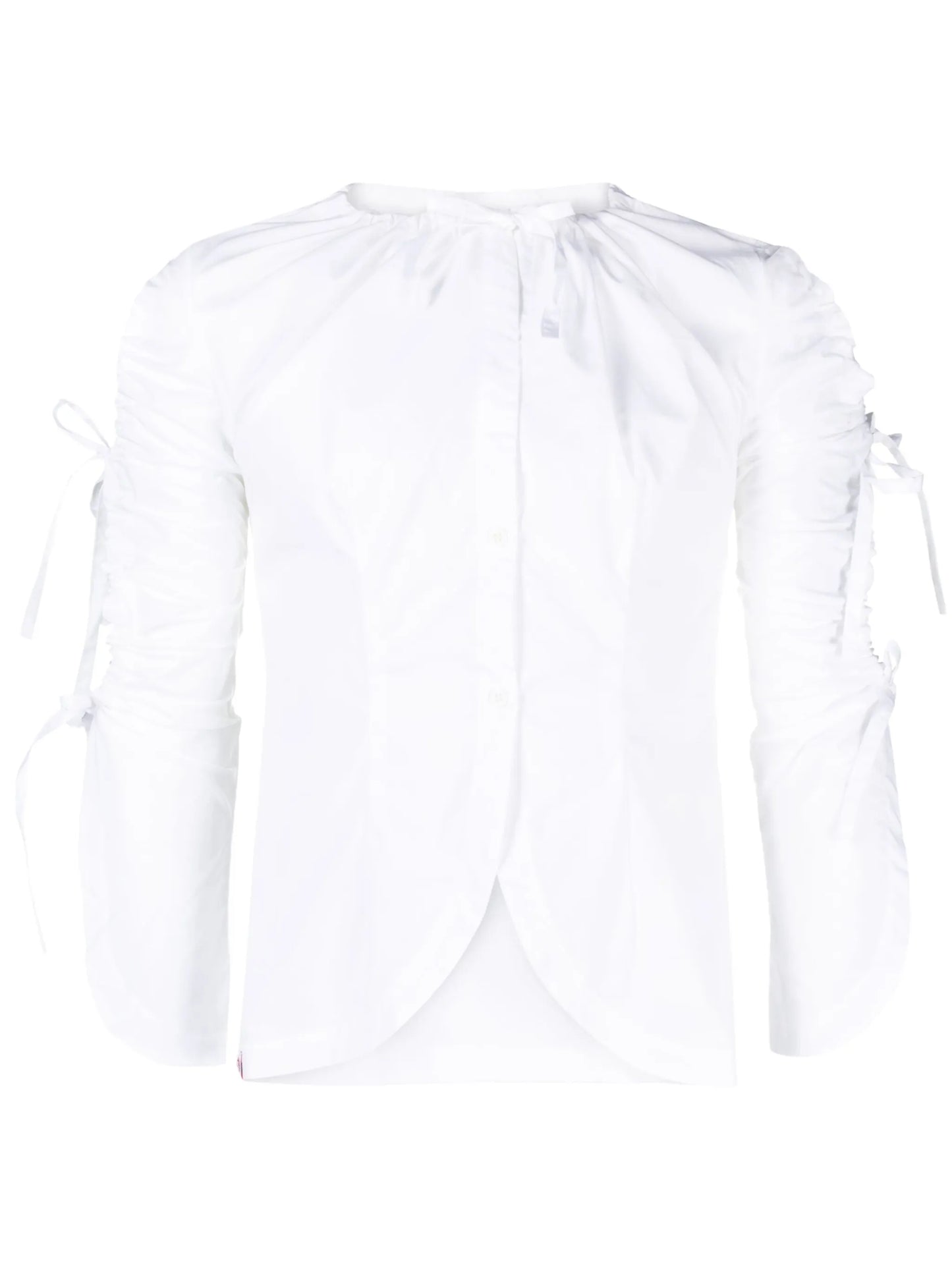 tie-sleeve blouse