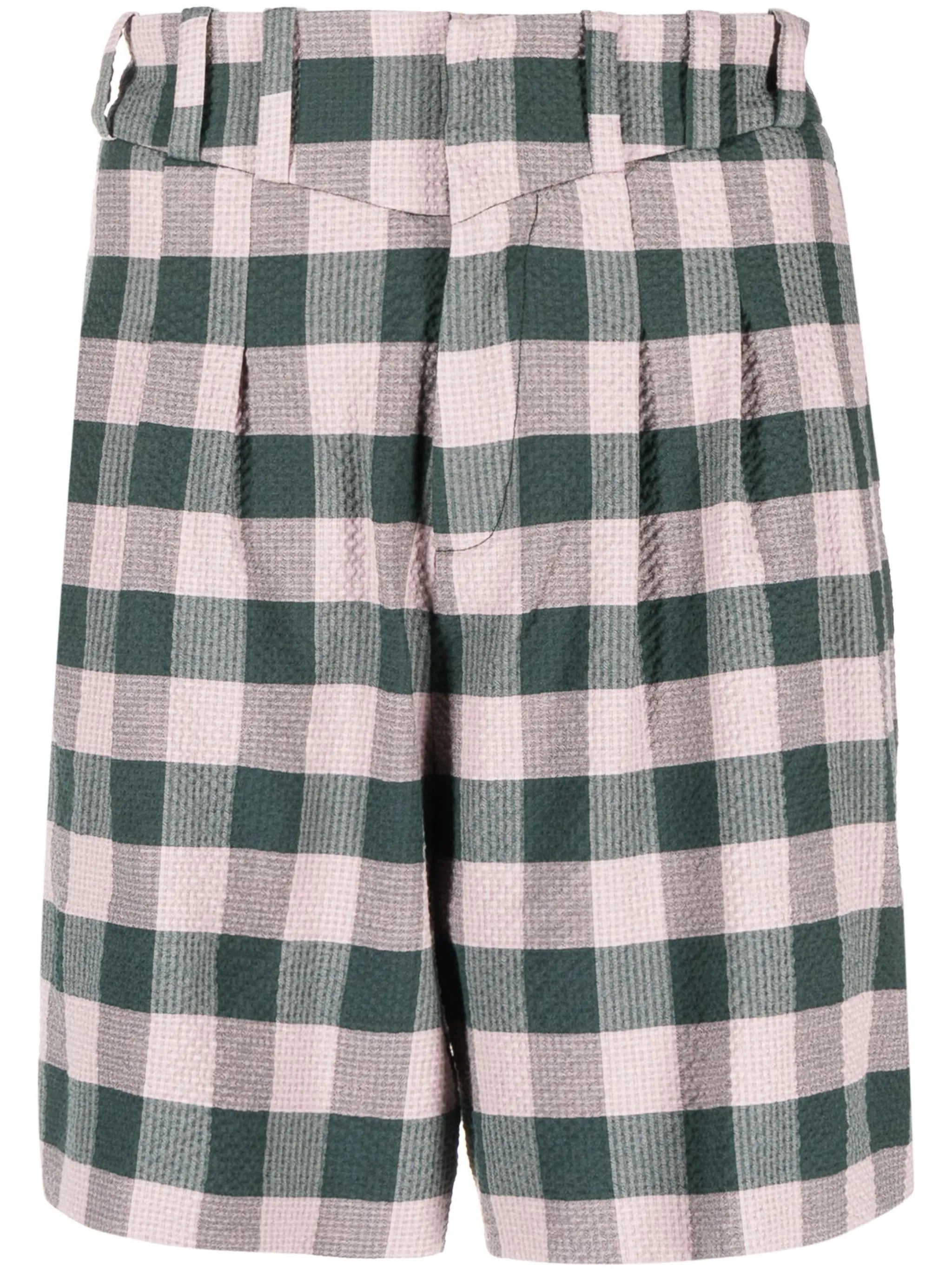 Harvey Milk checked shorts