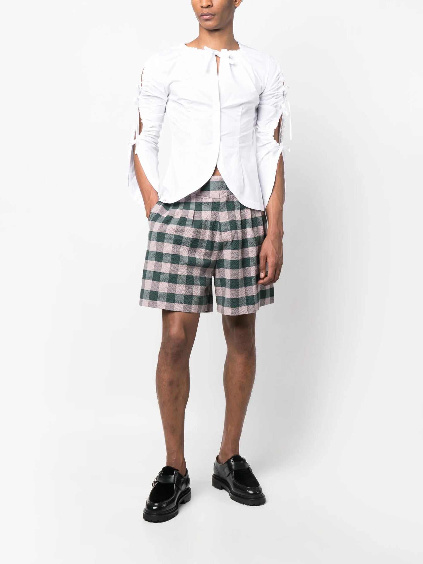 Harvey Milk checked shorts