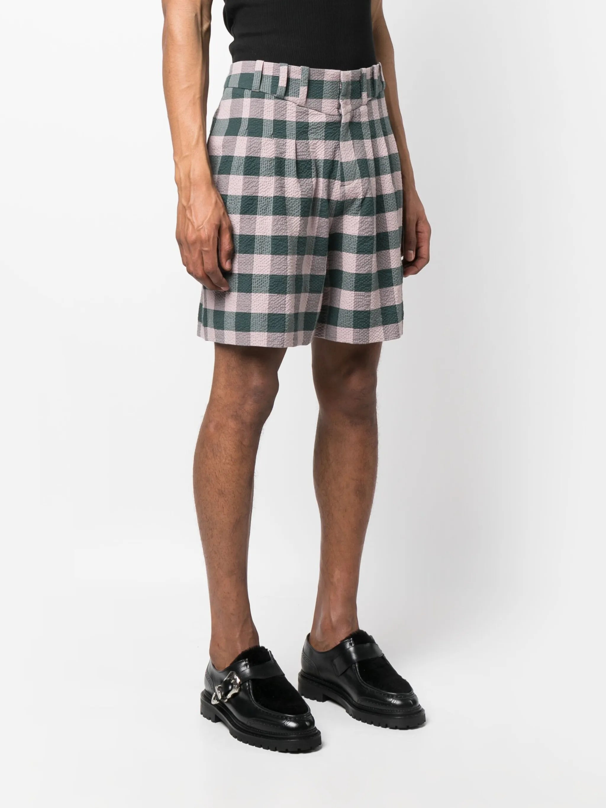 Harvey Milk checked shorts