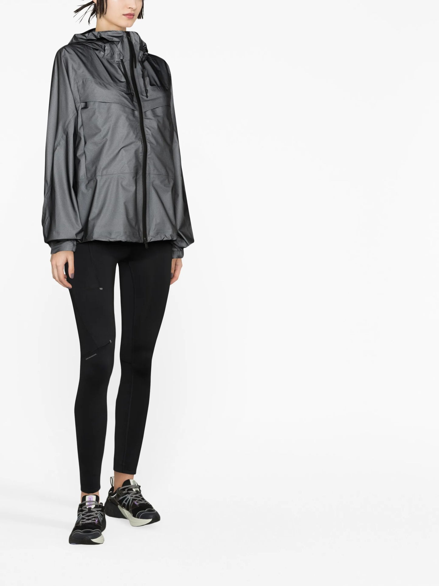 logo-print hooded jacket