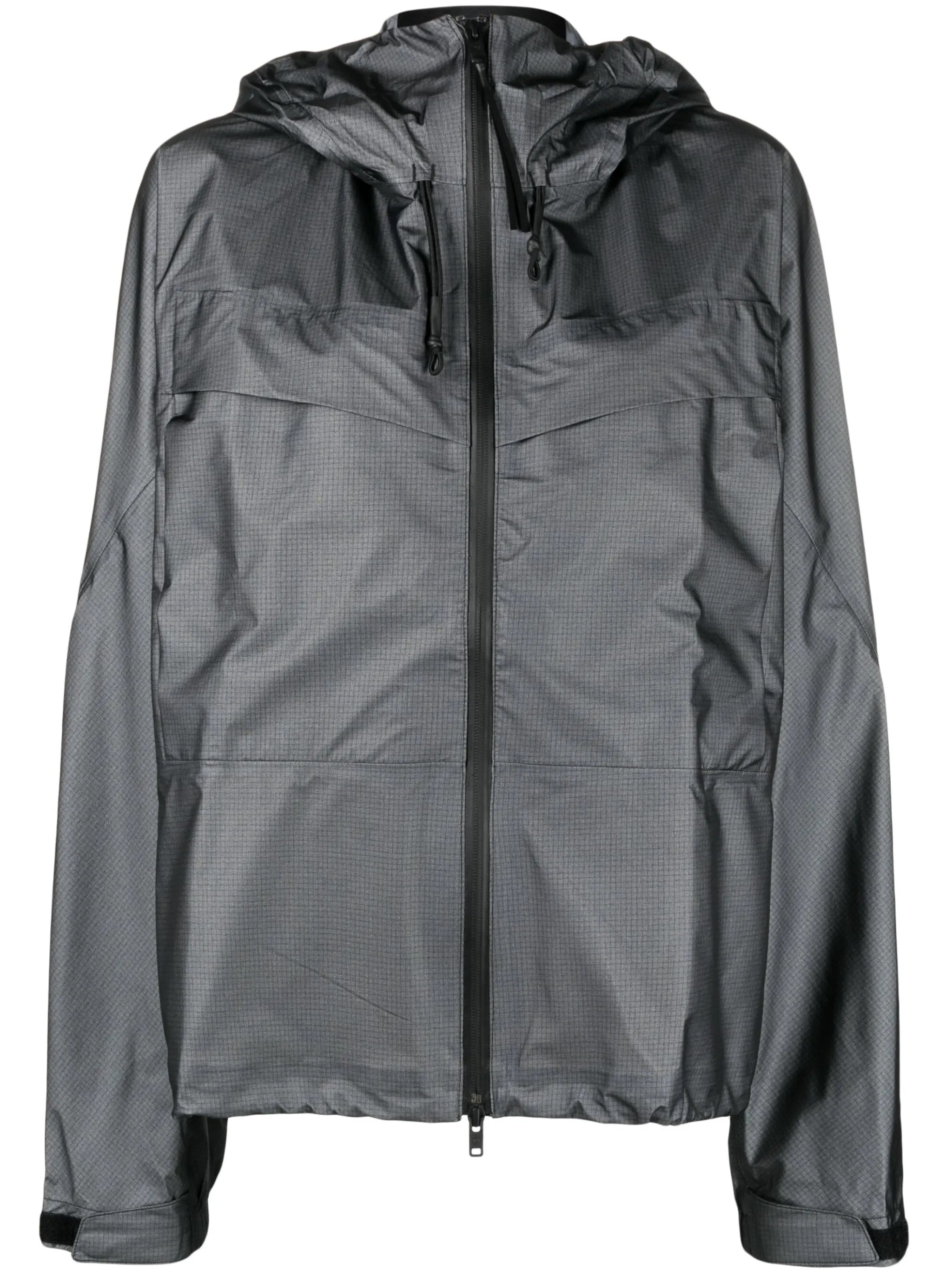 logo-print hooded jacket