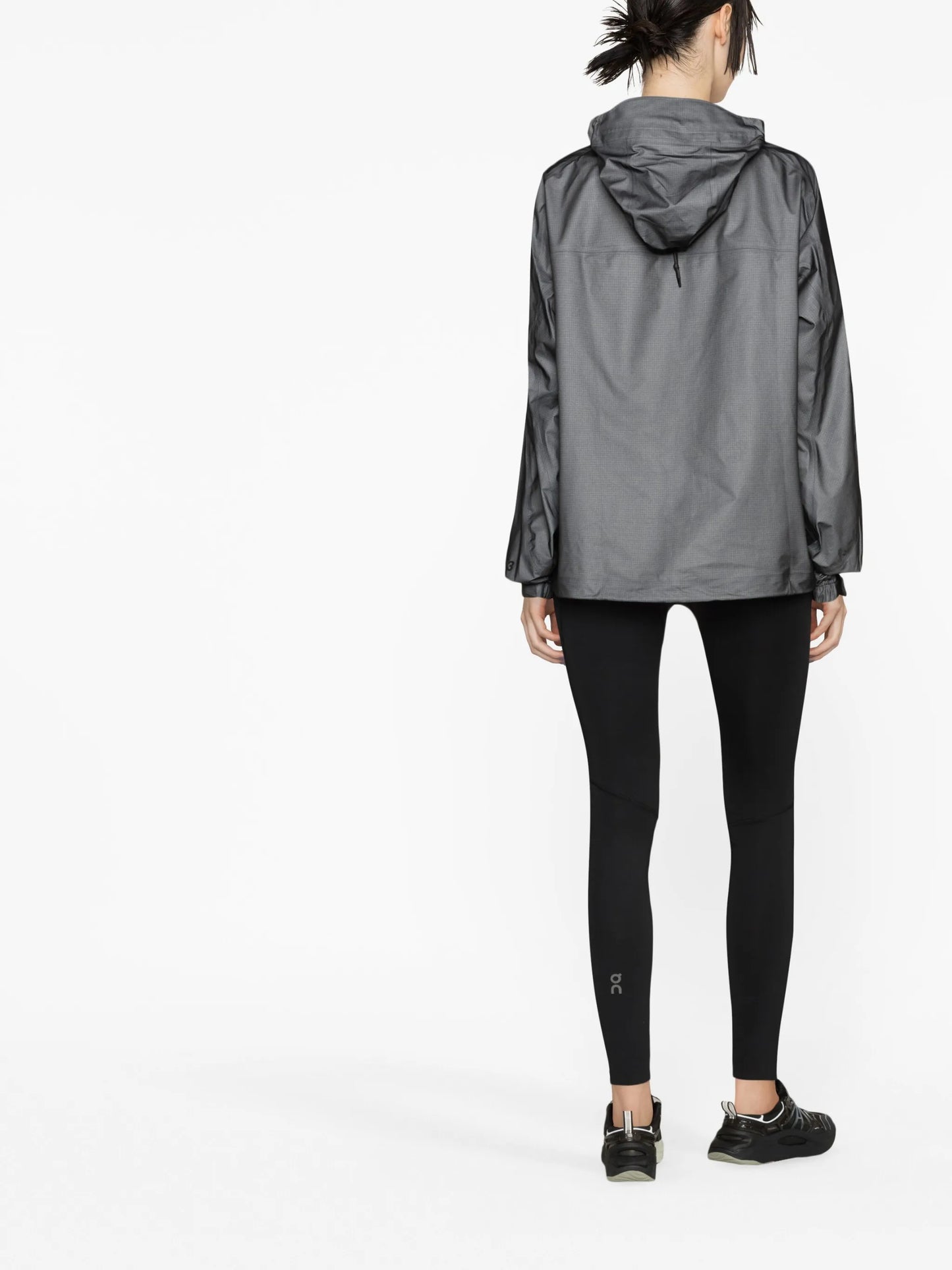 logo-print hooded jacket