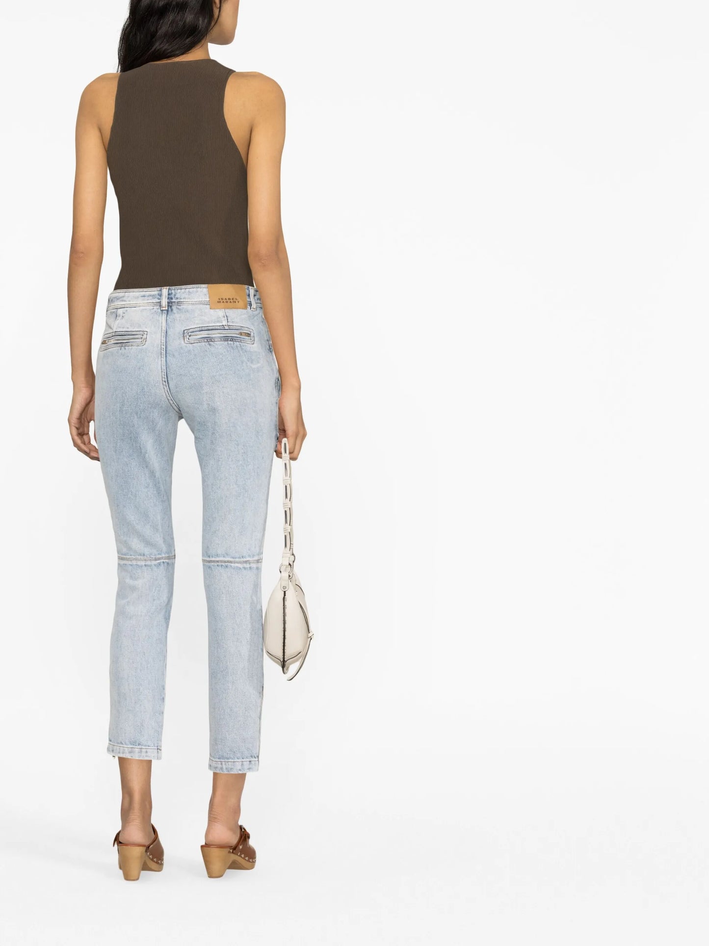 Cenime multi-pocket straight-leg jeans