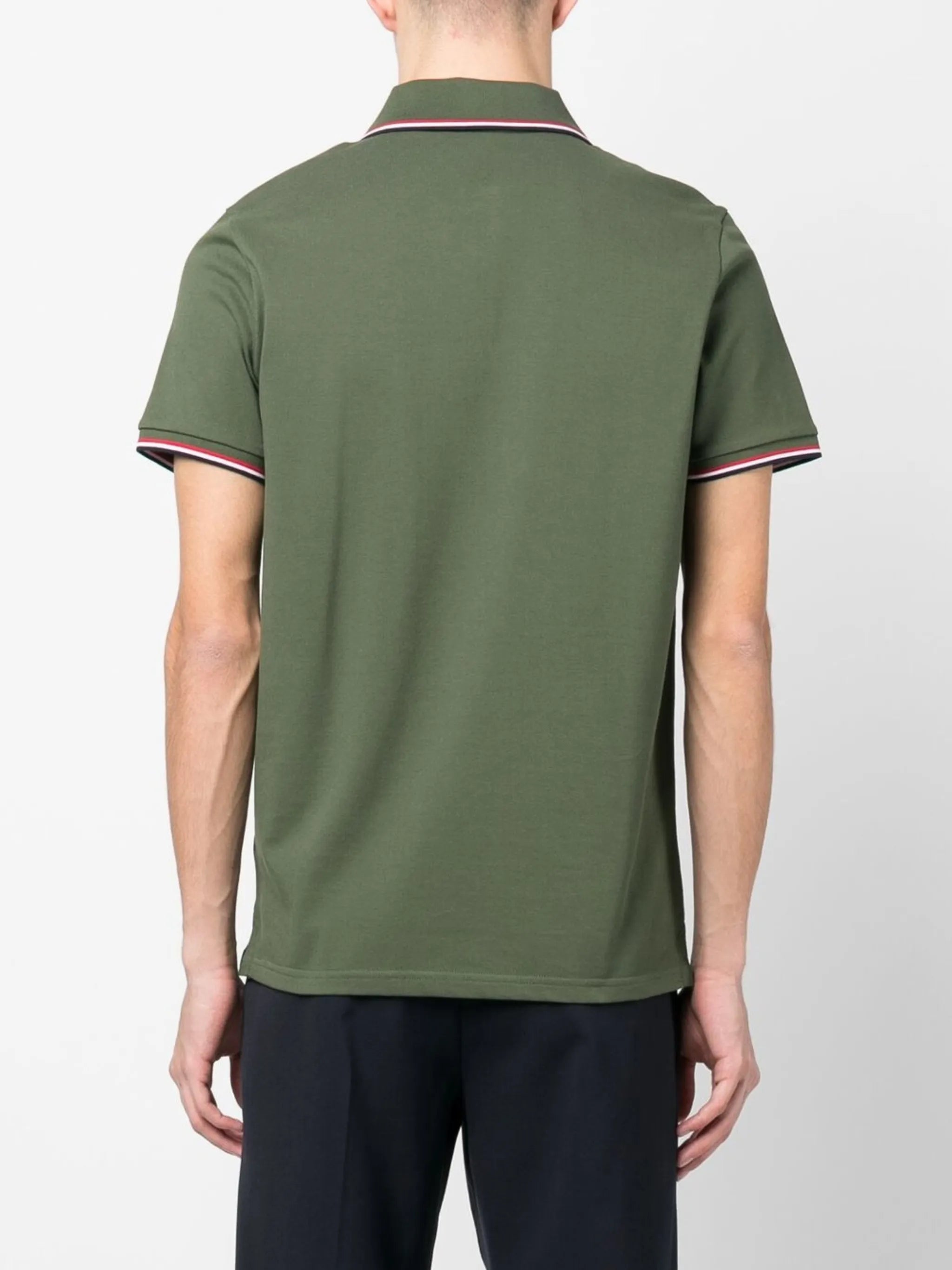 logo-patch polo shirt
