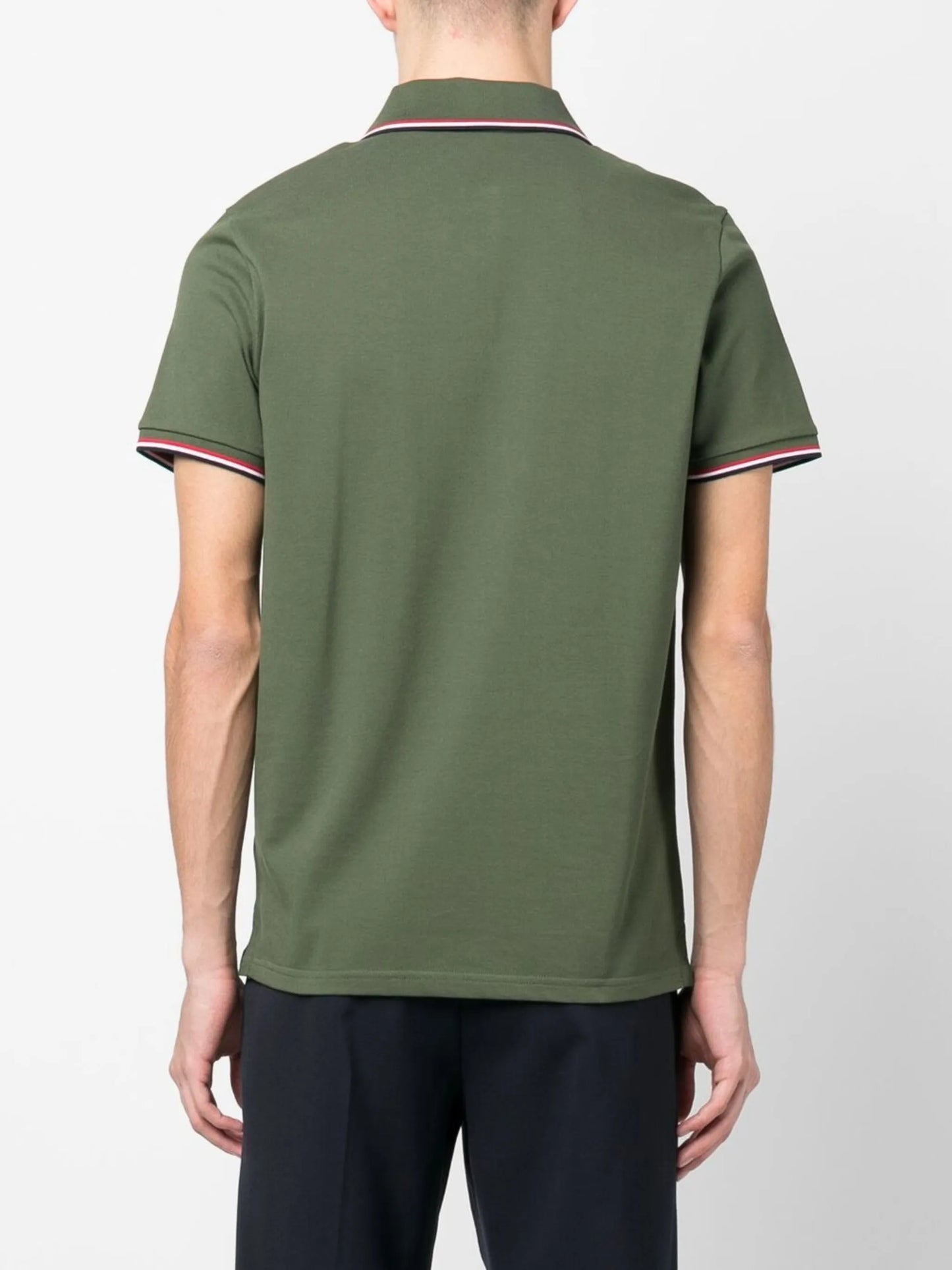 logo-patch polo shirt