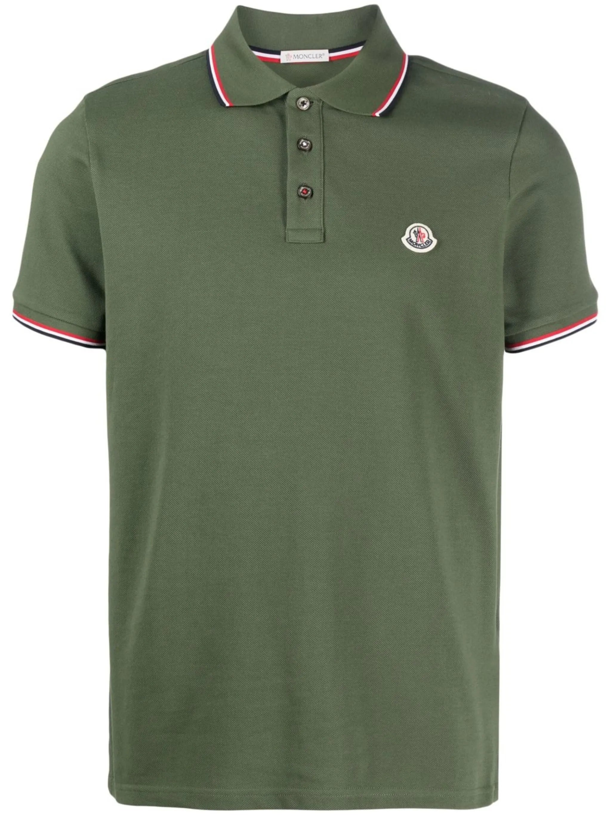 logo-patch polo shirt
