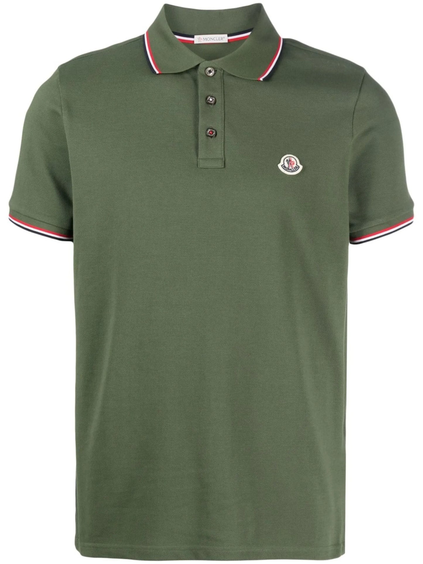 logo-patch polo shirt