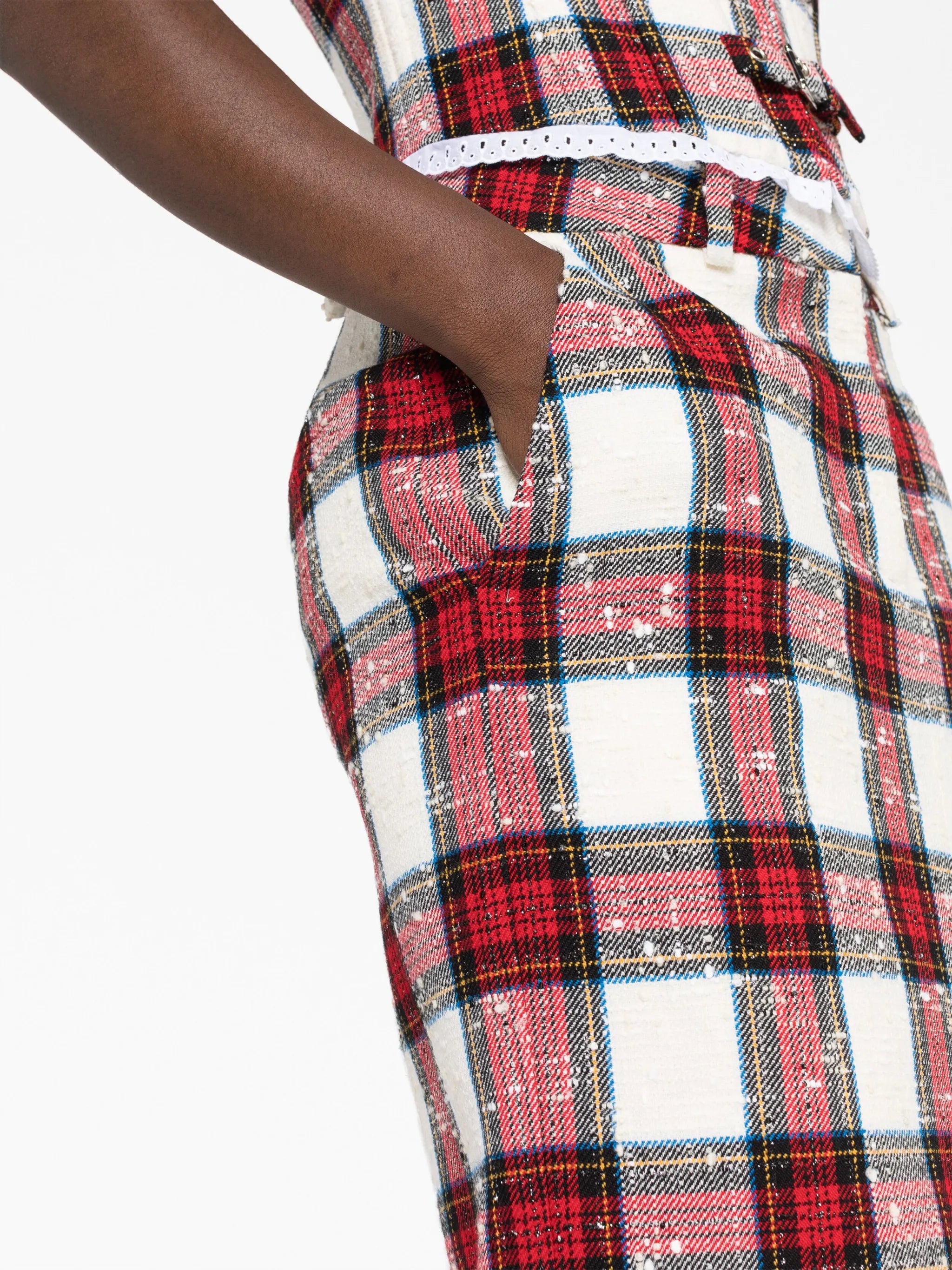 tartan pencil skirt