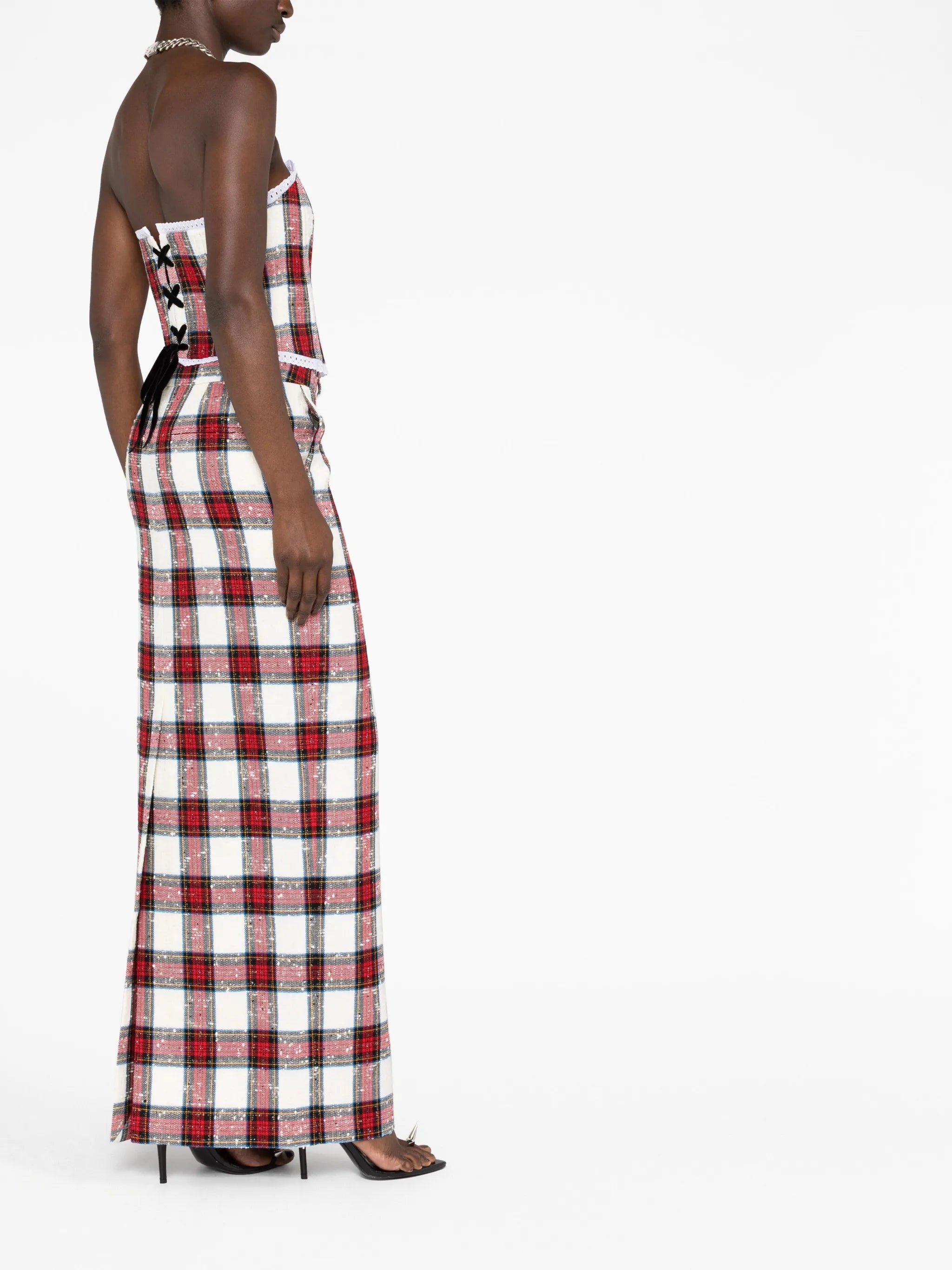 tartan pencil skirt
