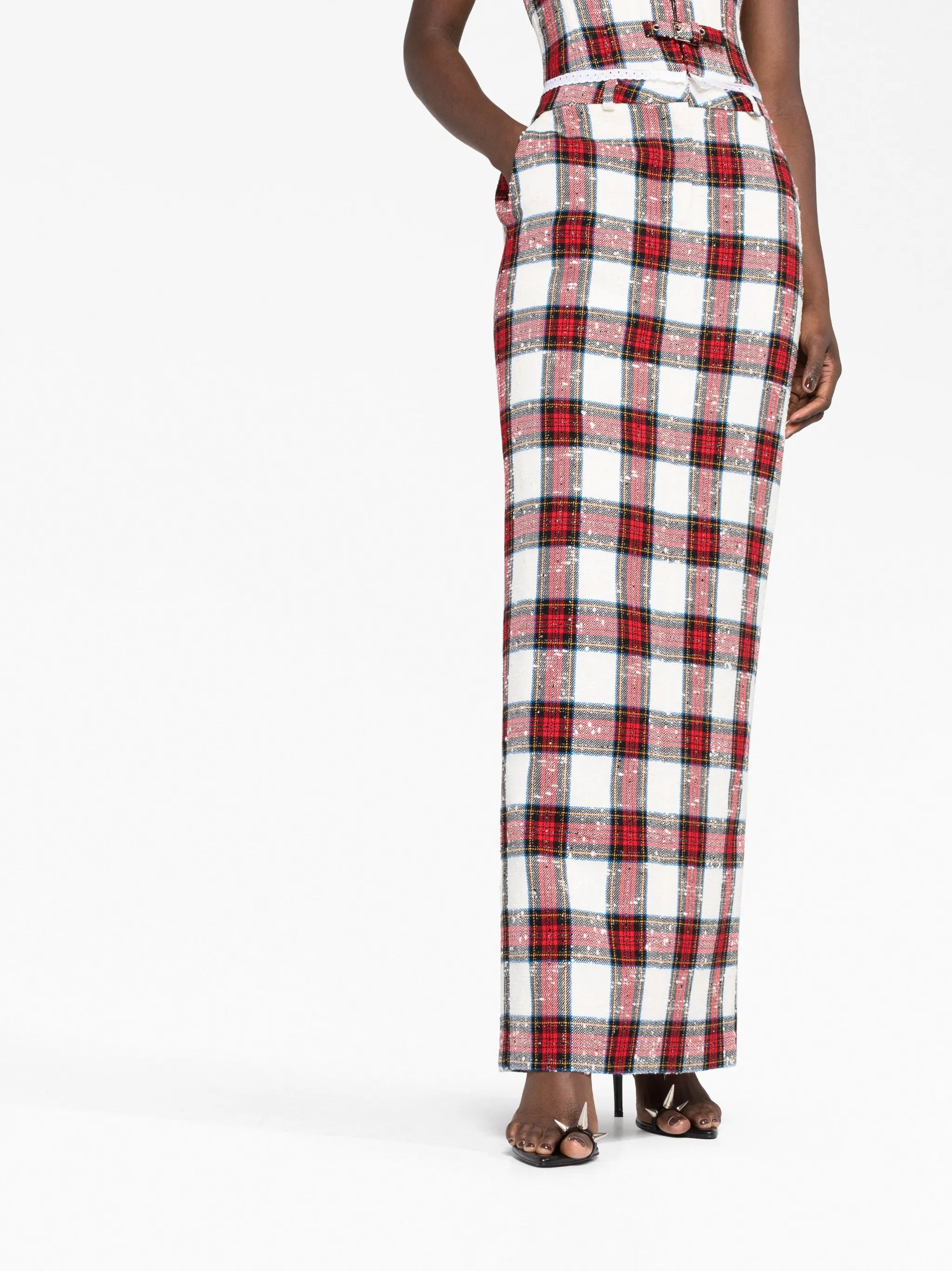 tartan pencil skirt