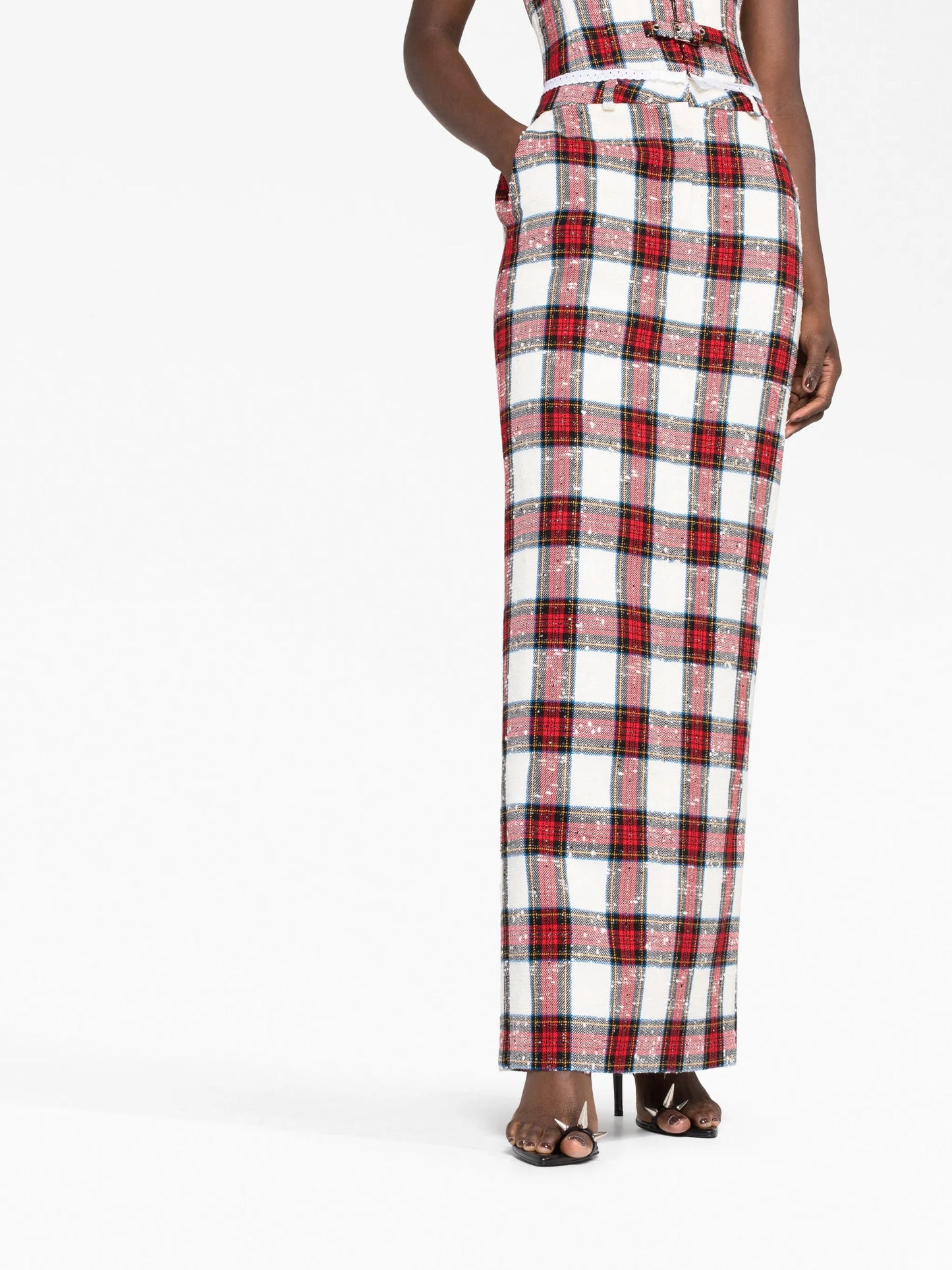 tartan pencil skirt