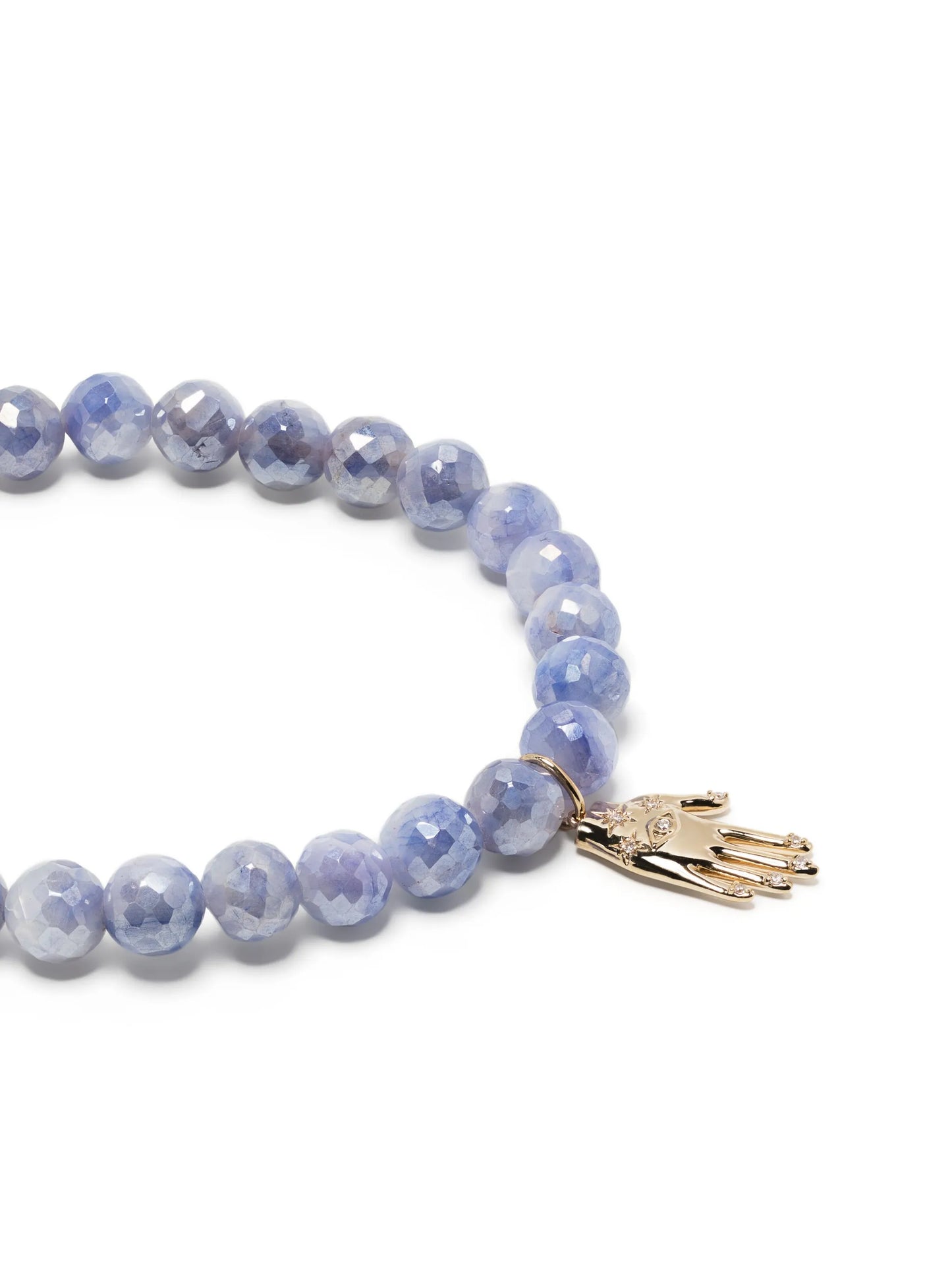 14kt yellow gold & diamond moonstone bracelet