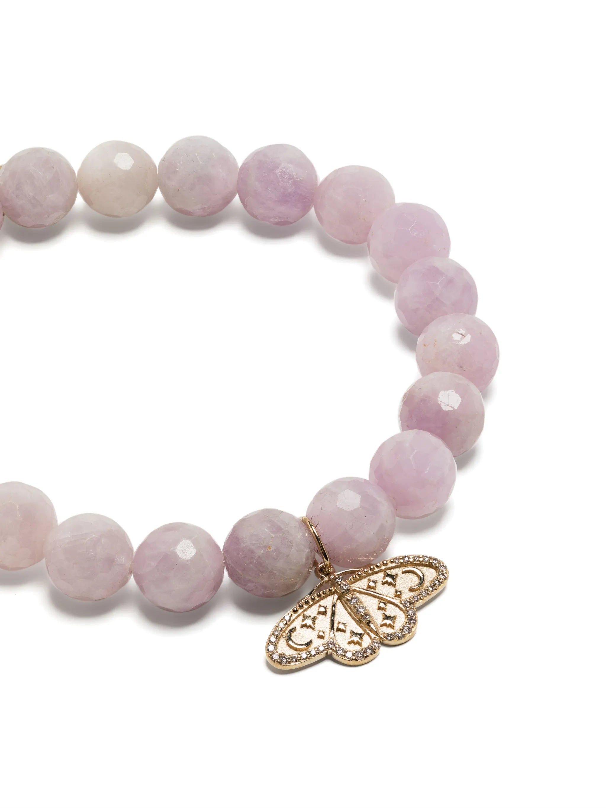 14kt yellow gold Celestial Moth kunzite bracelet
