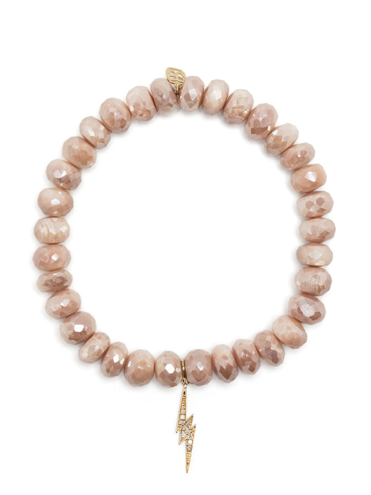 14kt yellow gold Lightning Bolt charm bracelet