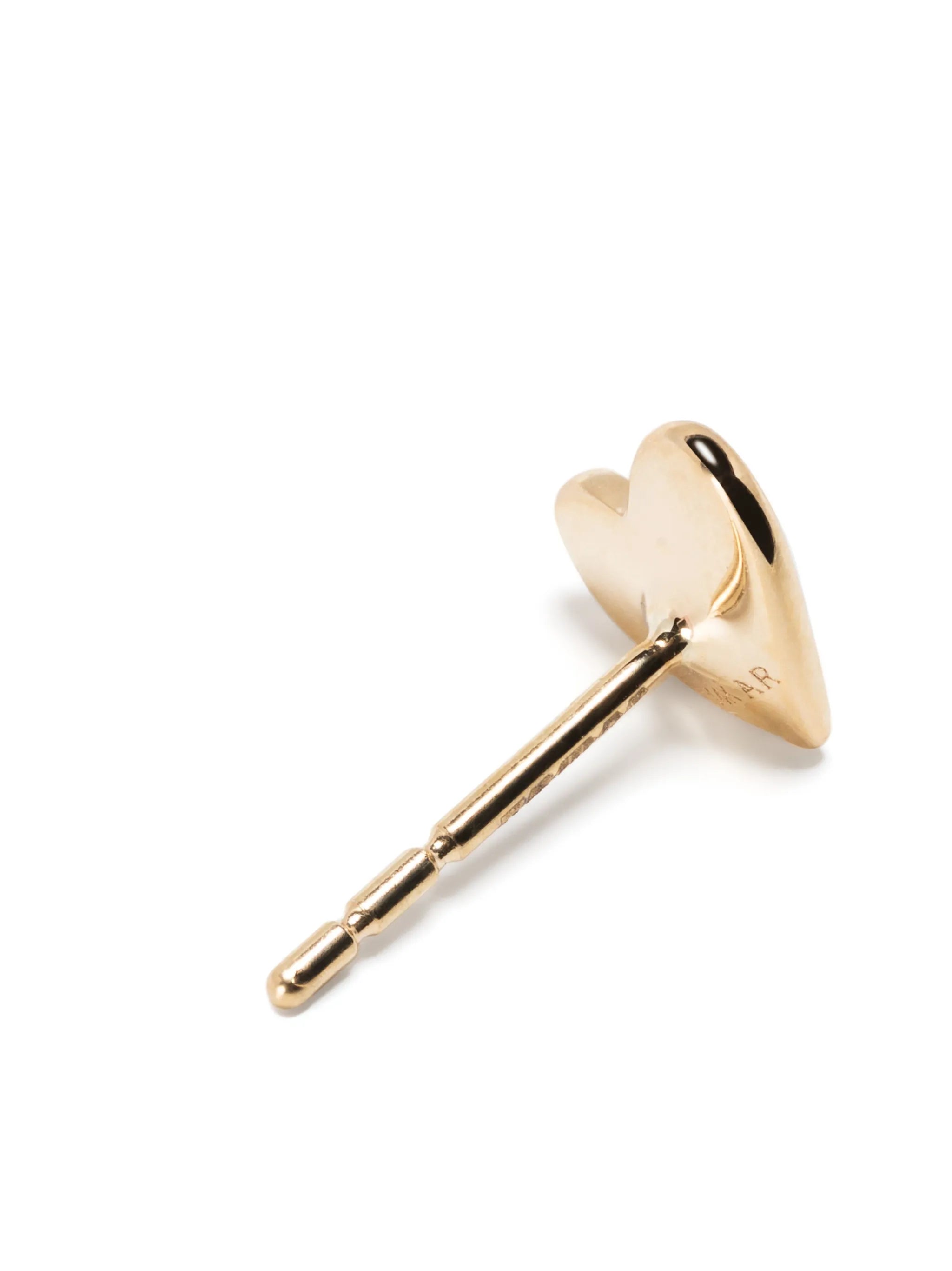 14kt yellow gold Make Your Move heart diamond earrings