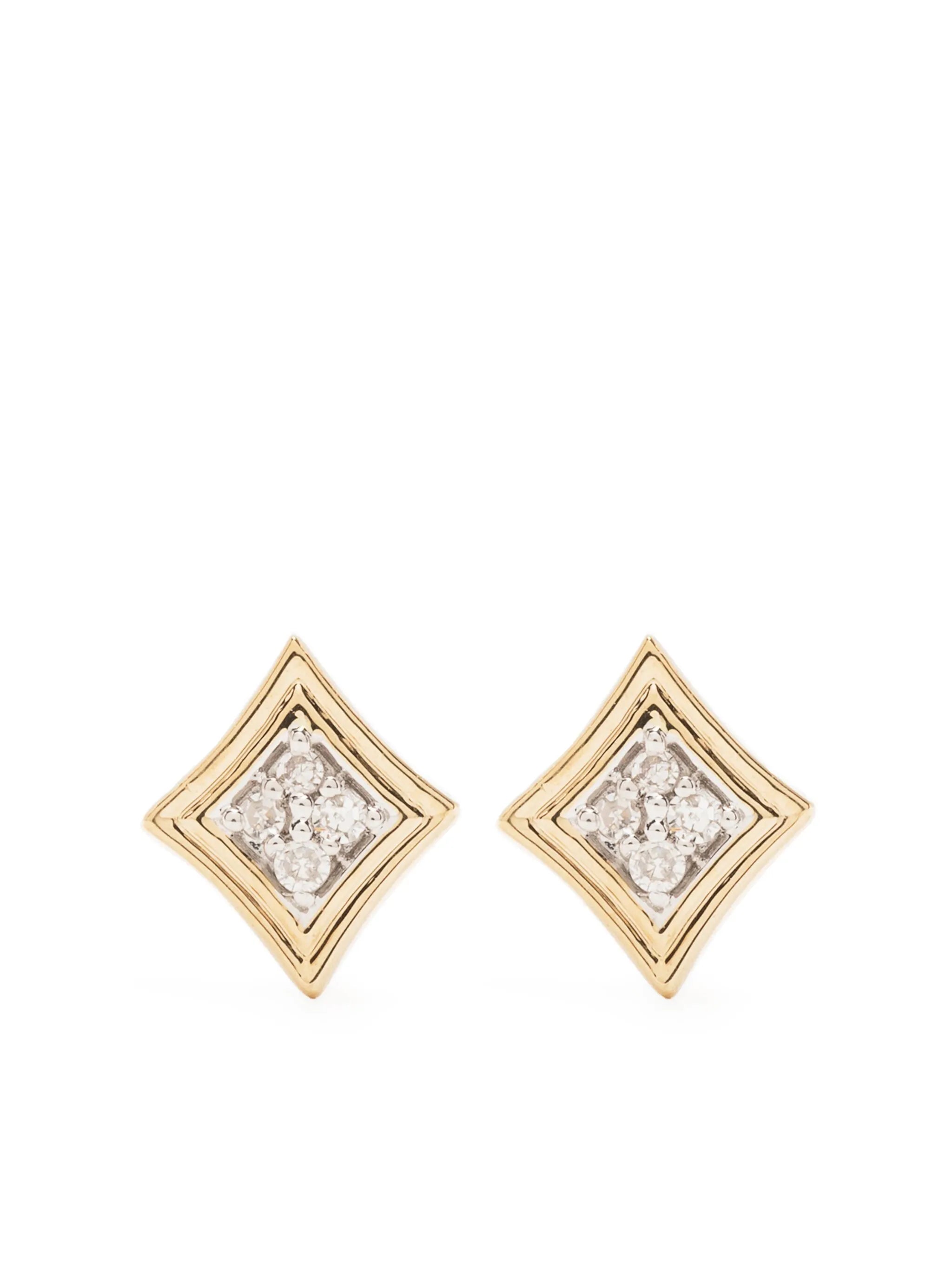 14kt yellow gold Make Your Move diamond earrings