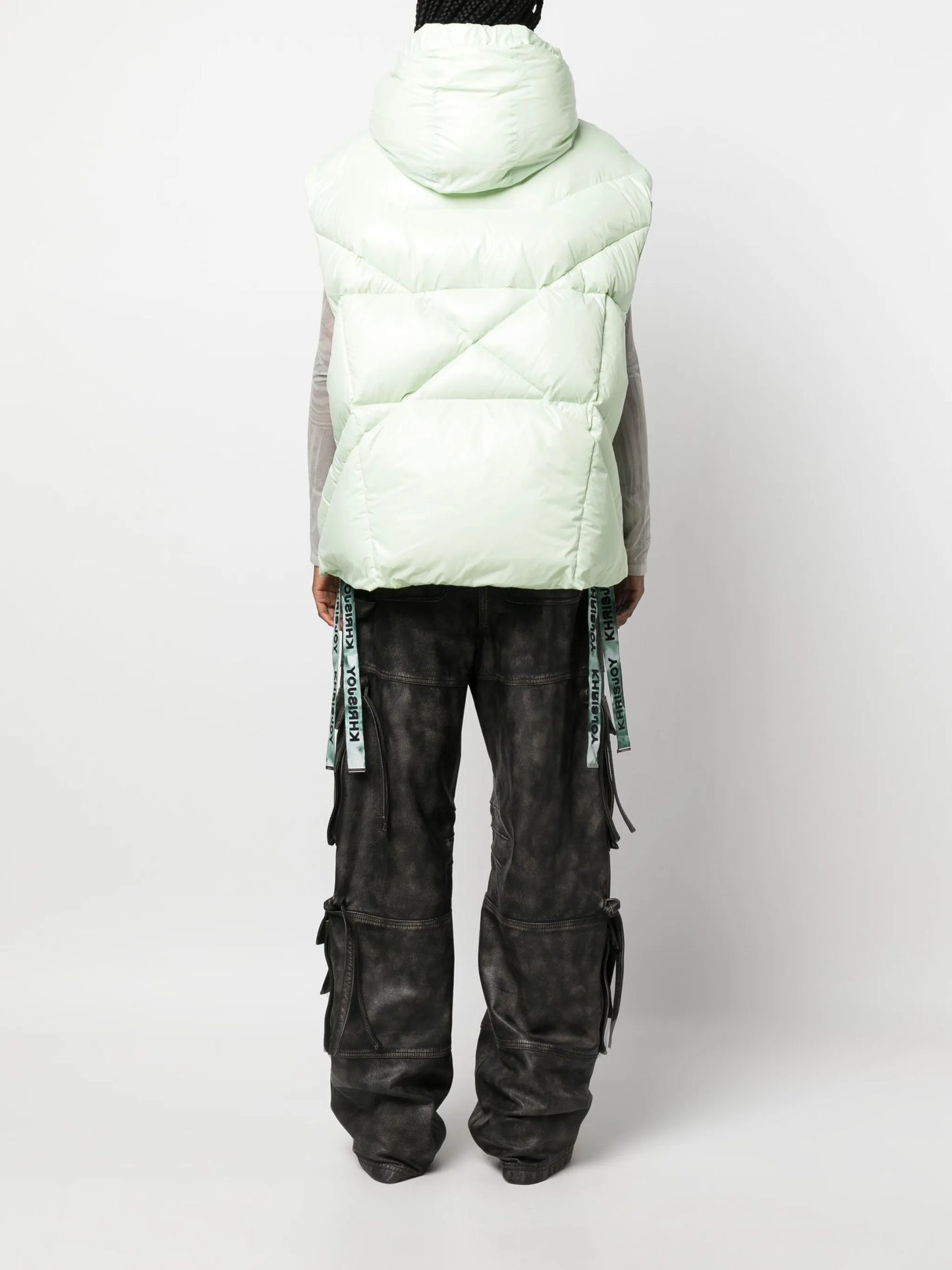 Puff quilted hooded gilet